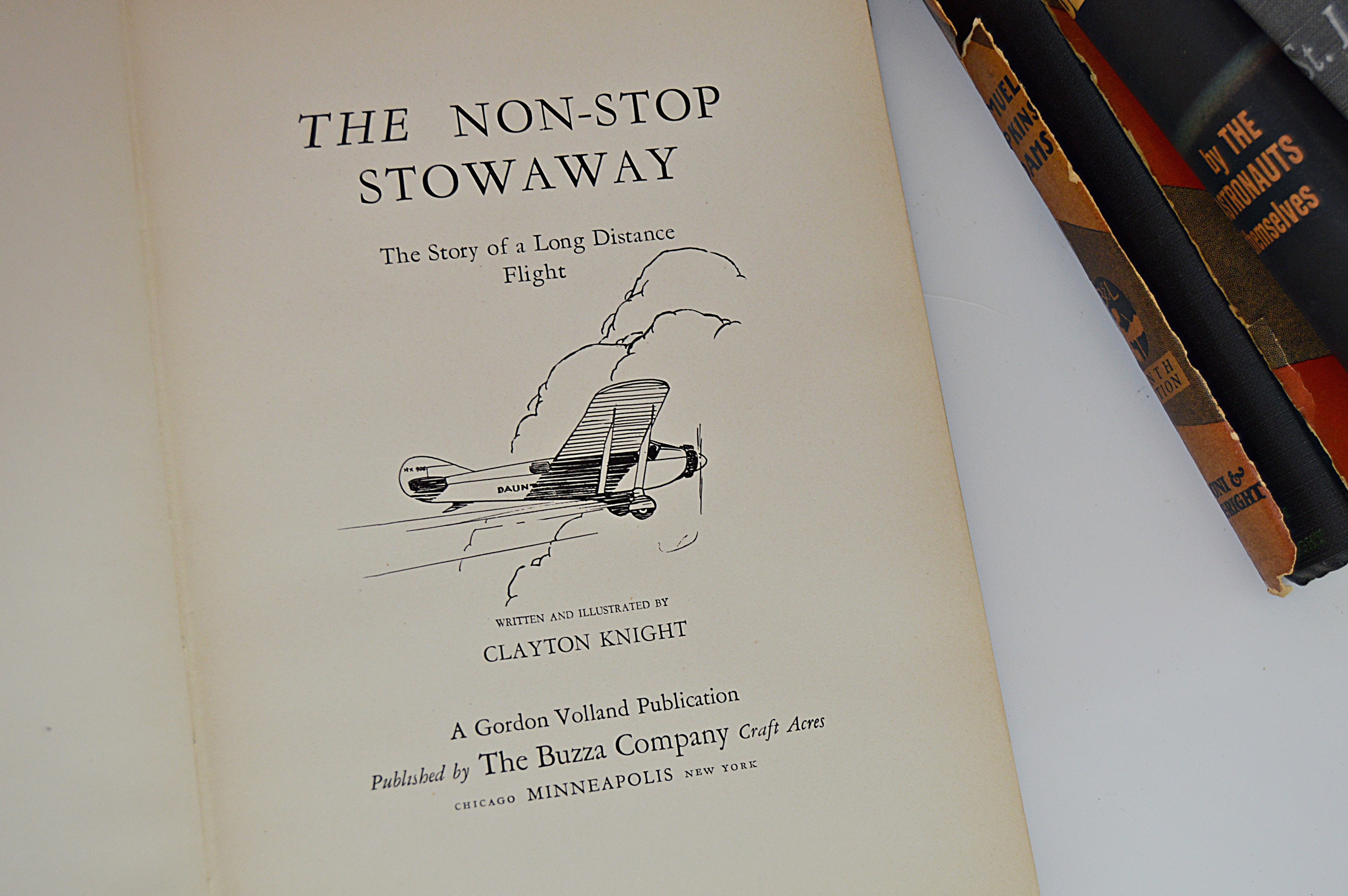 Vintage Books on Flying with Author-Signed, and WWII Aviation Books
