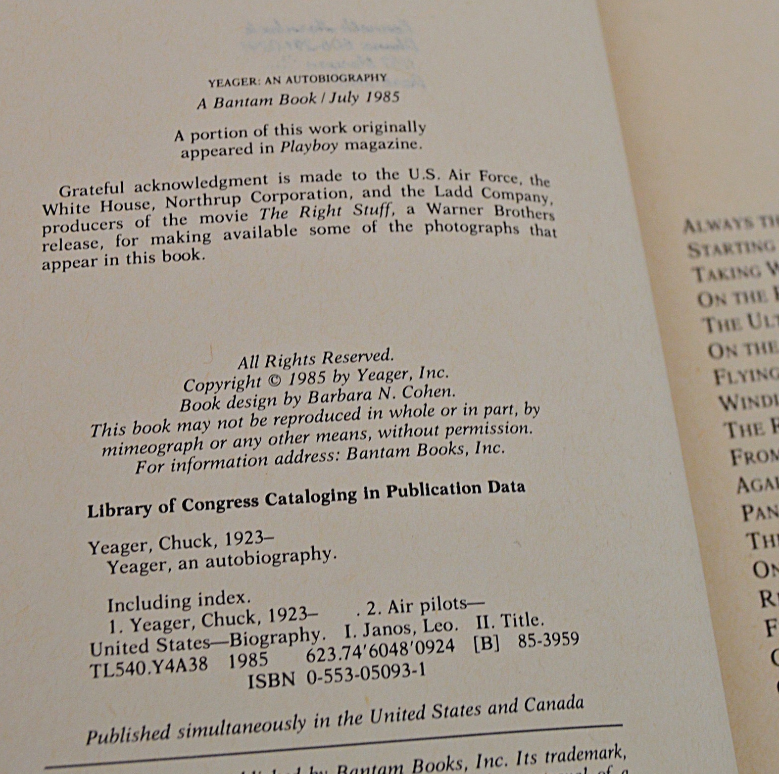 Vintage Books on Pilots and Astronauts