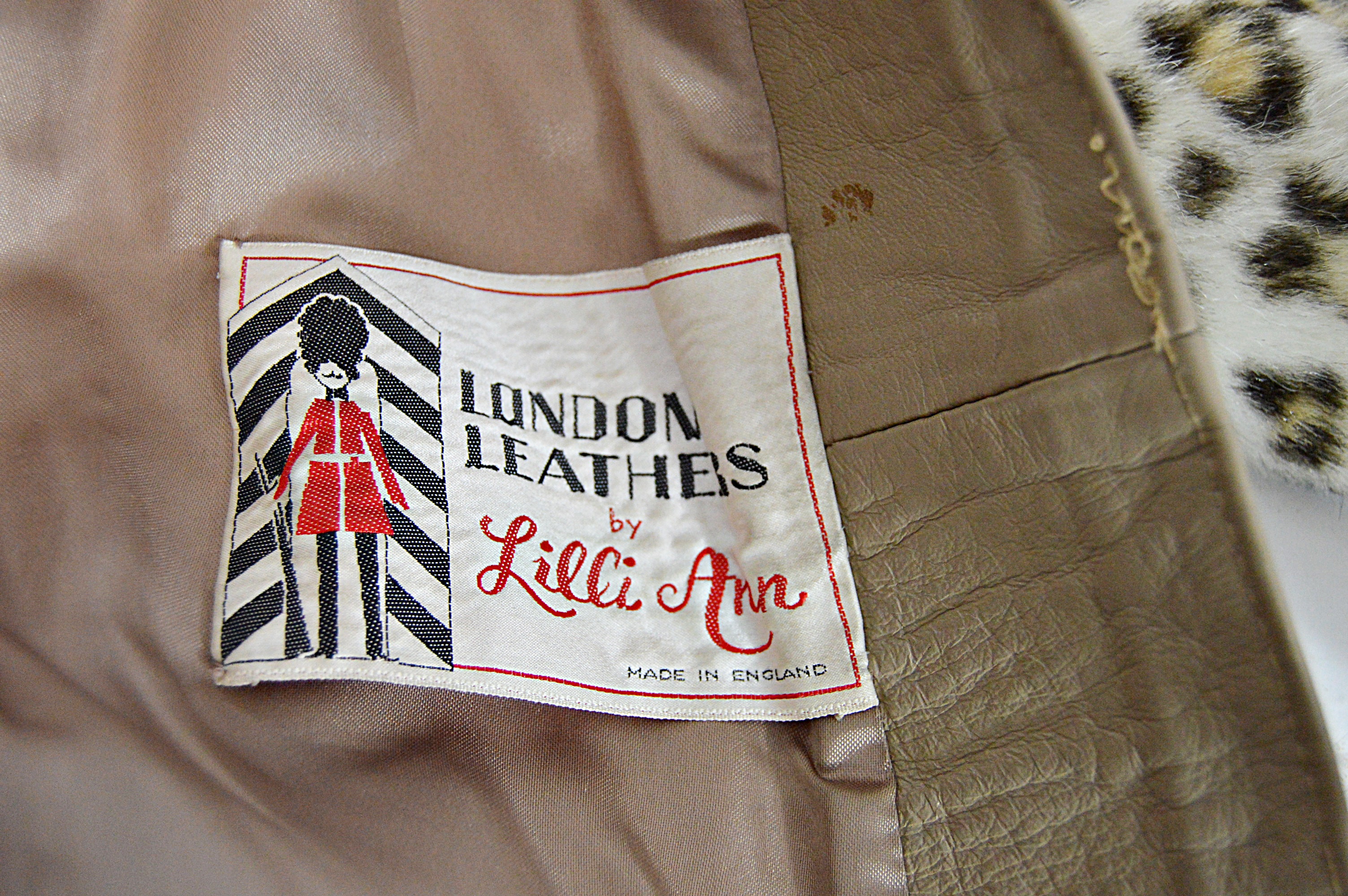 Vintage Lilli Ann Faux Leopard Fur Coat and Giddings Cashmere Coat