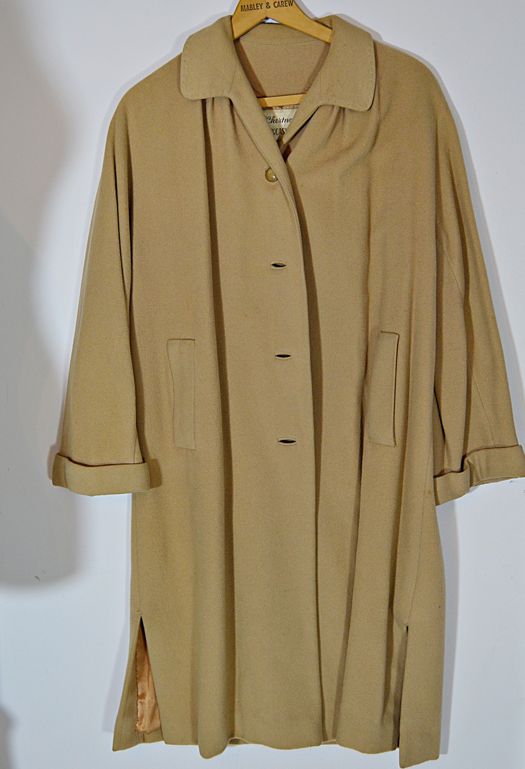 Vintage Lilli Ann Faux Leopard Fur Coat and Giddings Cashmere Coat