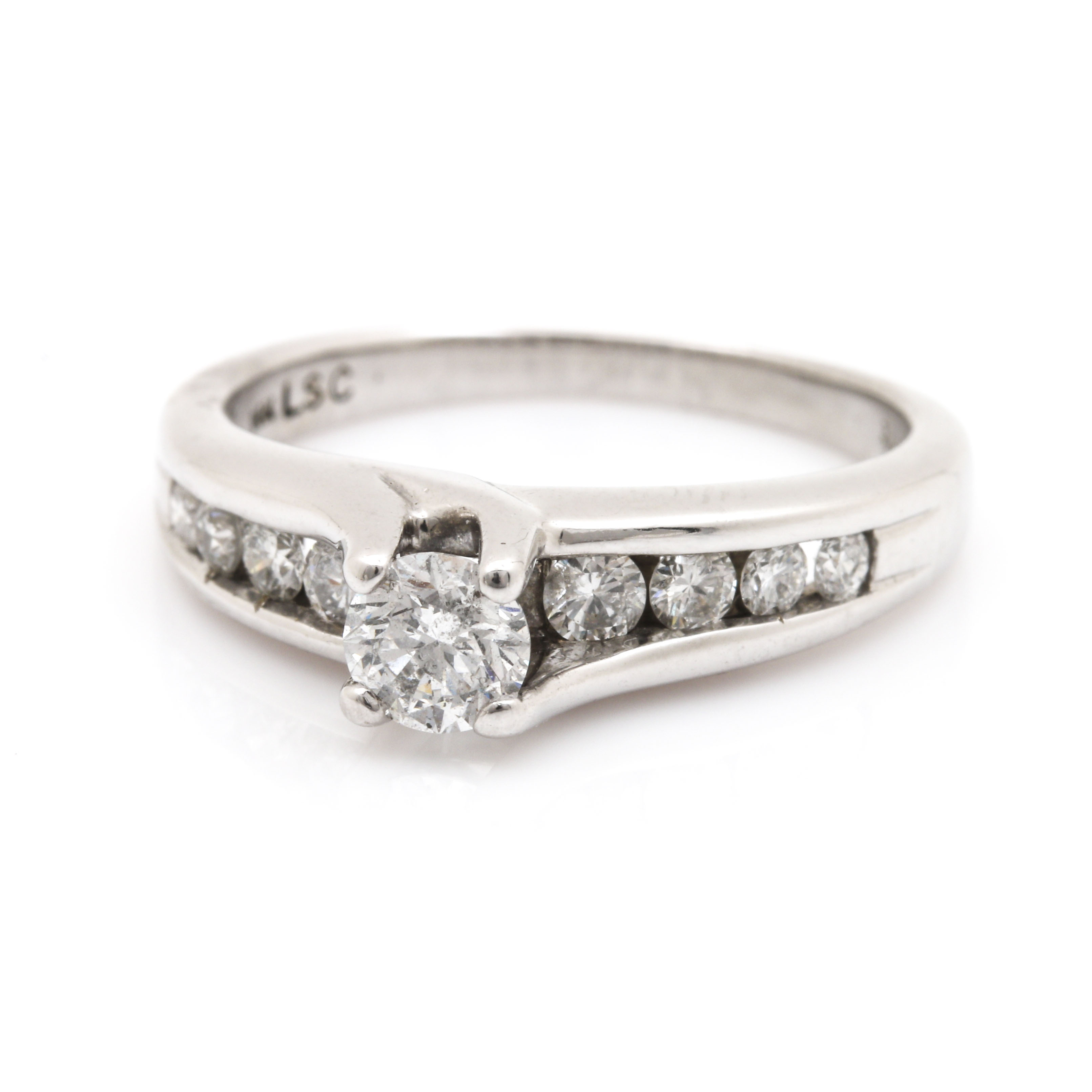 14K White Gold Diamond Ring