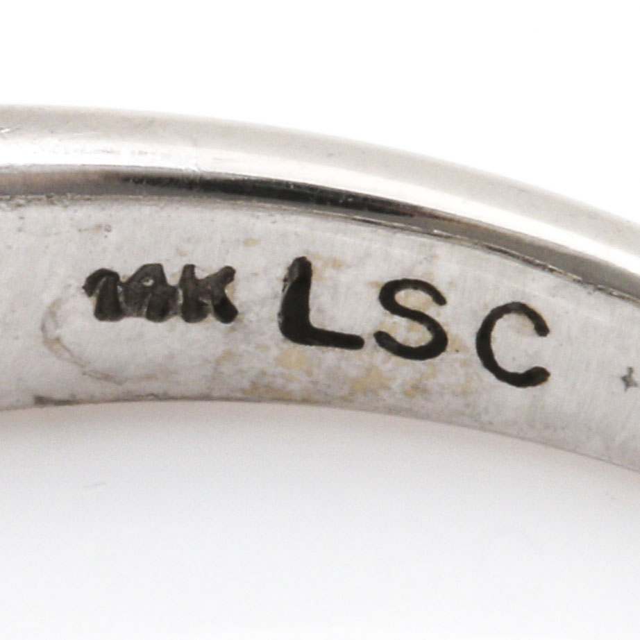 14K White Gold Diamond Ring