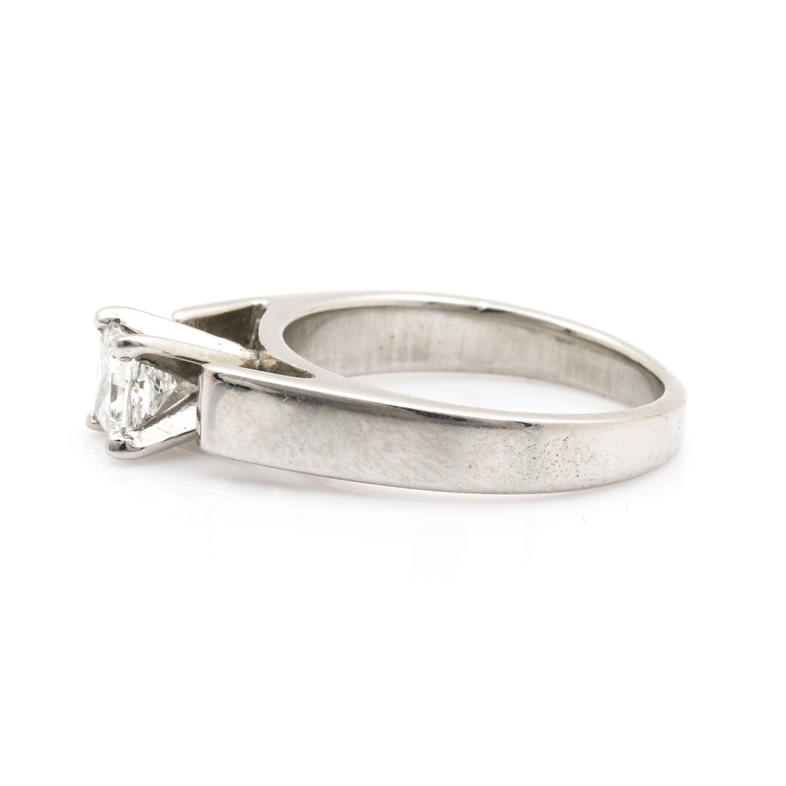Platinum 0.50 CT Diamond Solitaire Ring