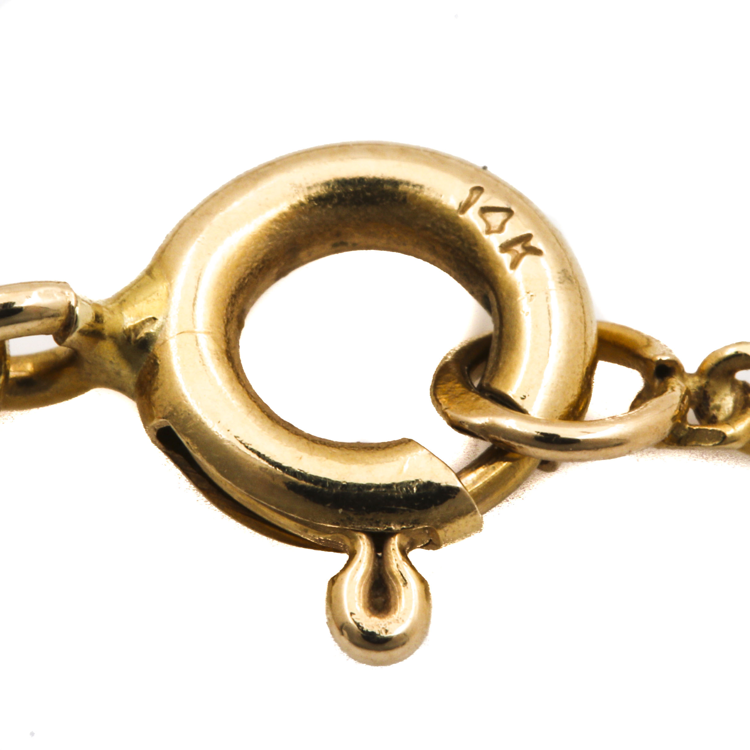 14K and 18K Yellow Gold Diamond Necklace