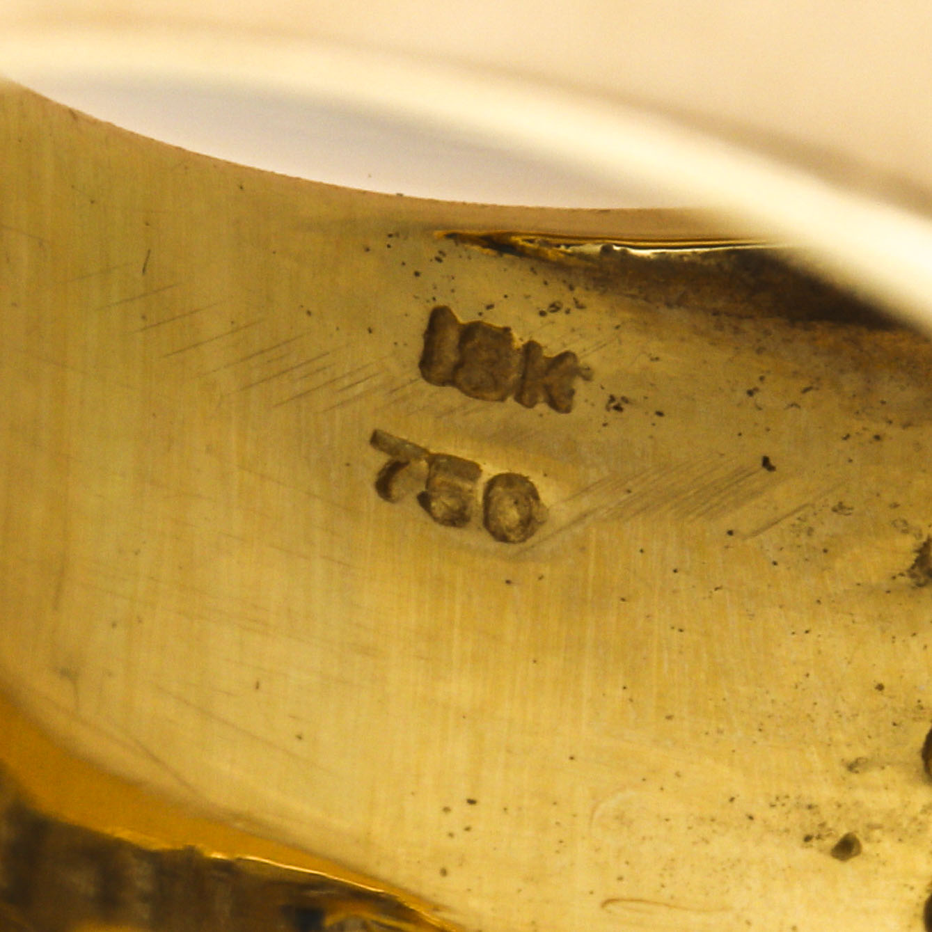 18K Yellow Gold Gemstone and 0.96 CTW Diamond Ring