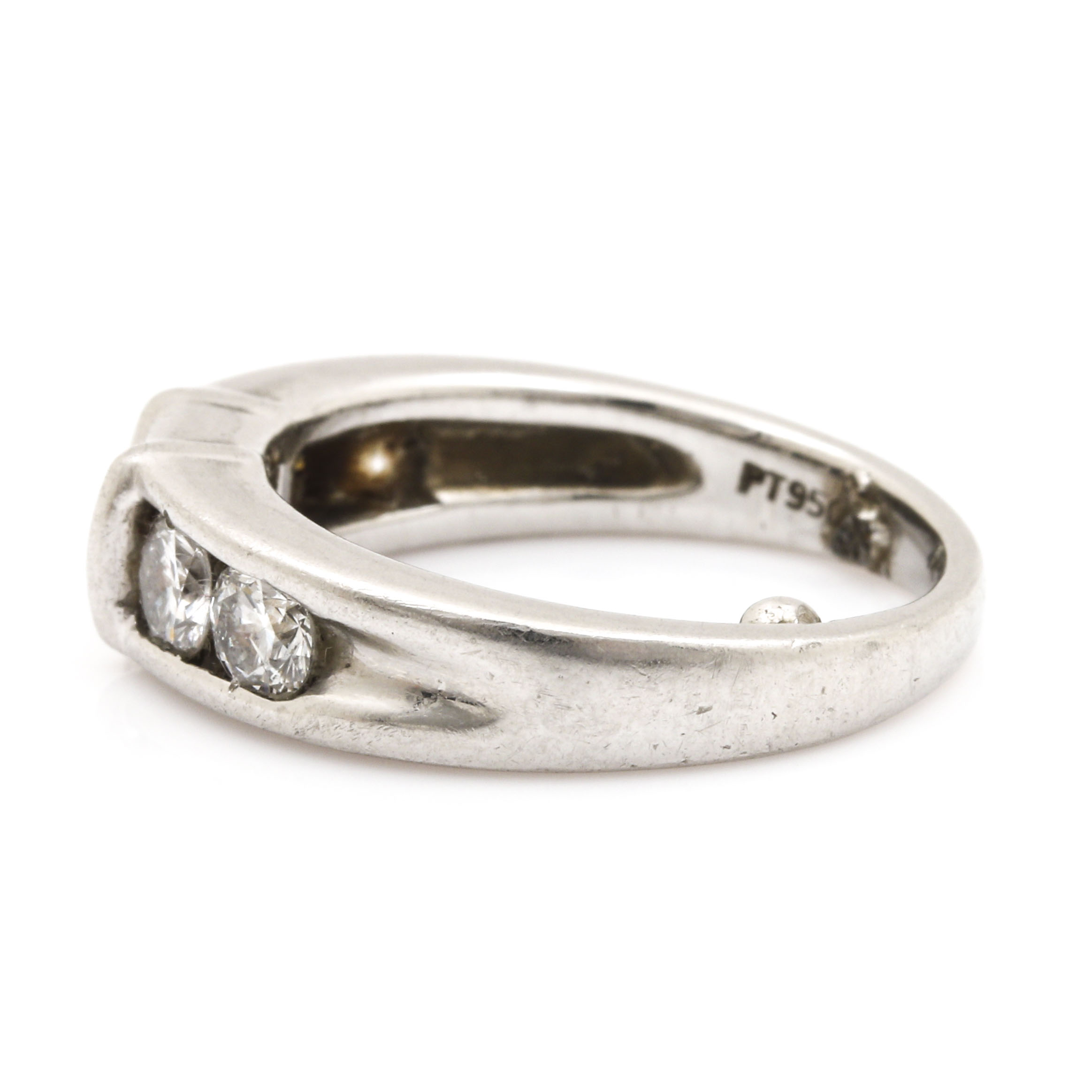 Platinum 0.88 CTW Diamond Ring