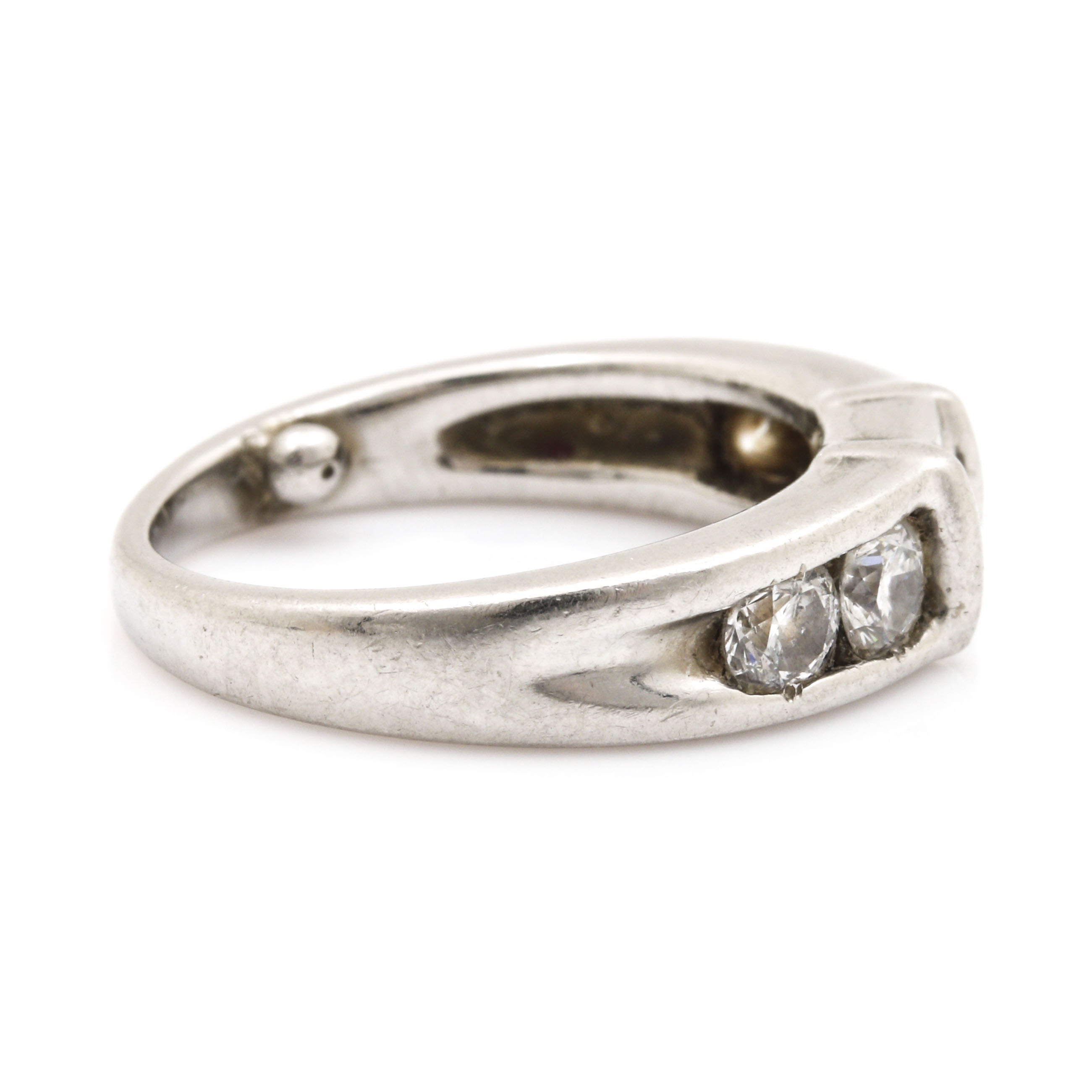 Platinum 0.88 CTW Diamond Ring