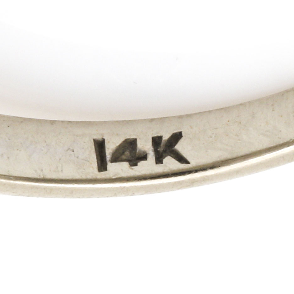 14K White Gold Diamond Ring