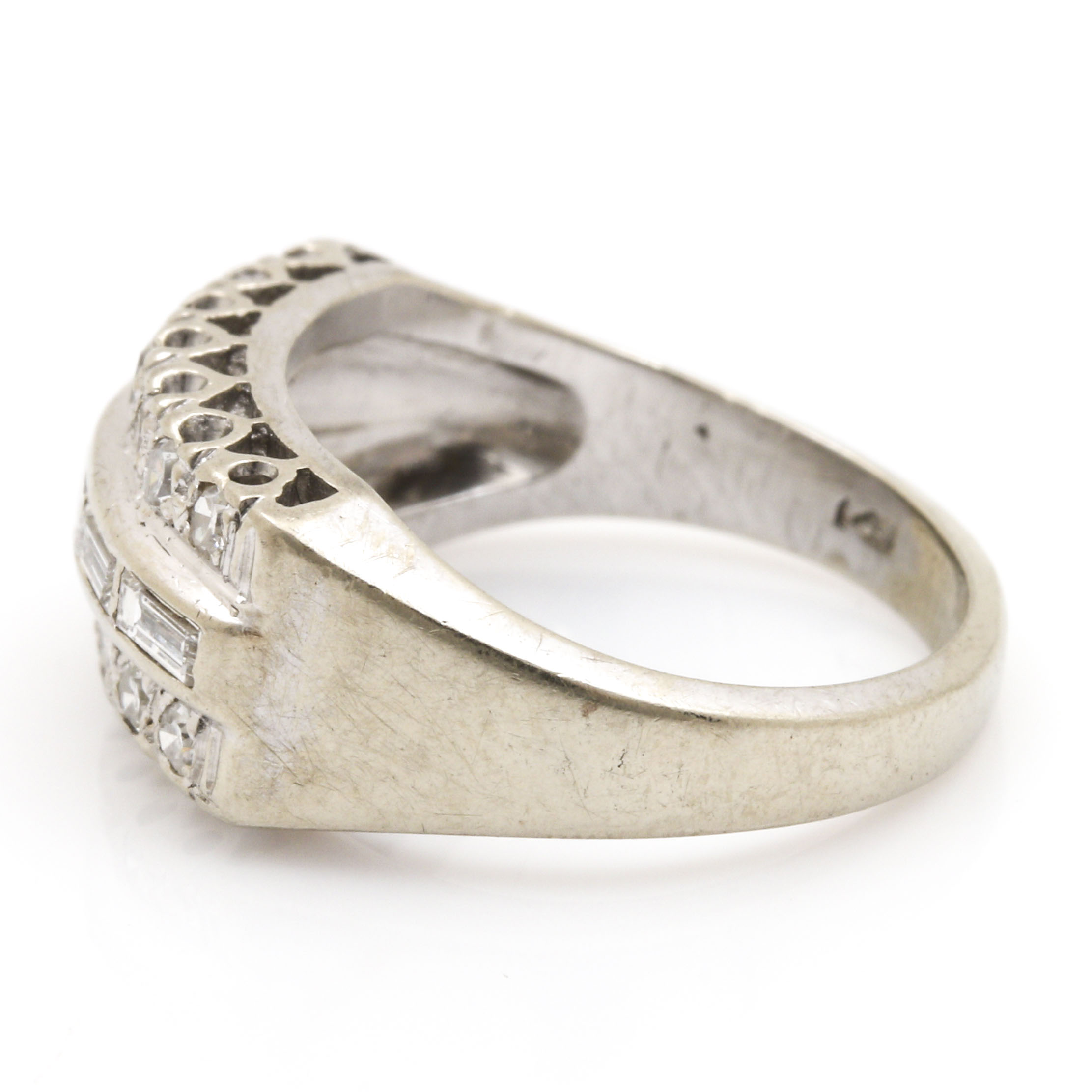 14K White Gold Diamond Ring