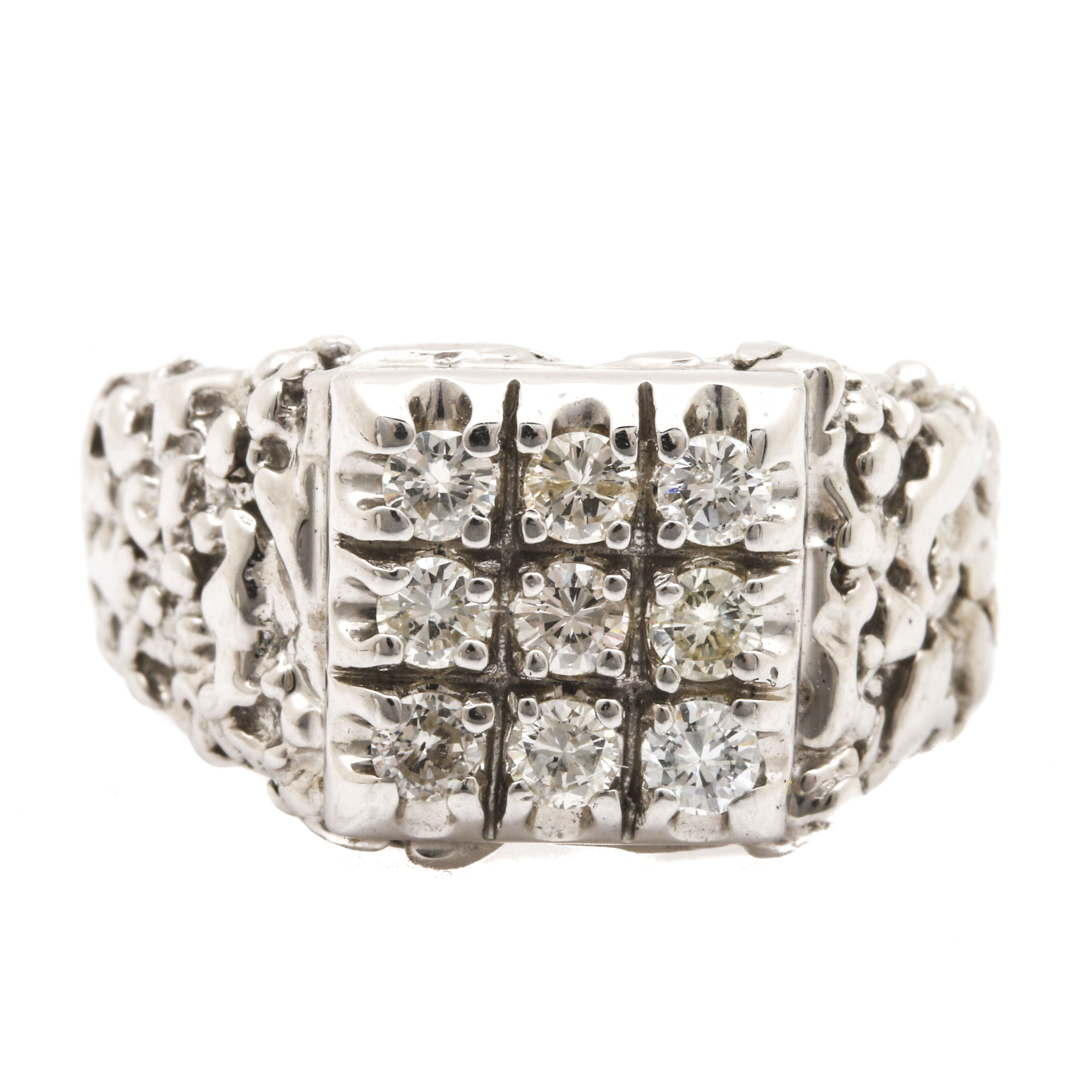 14K White Gold Diamond Ring