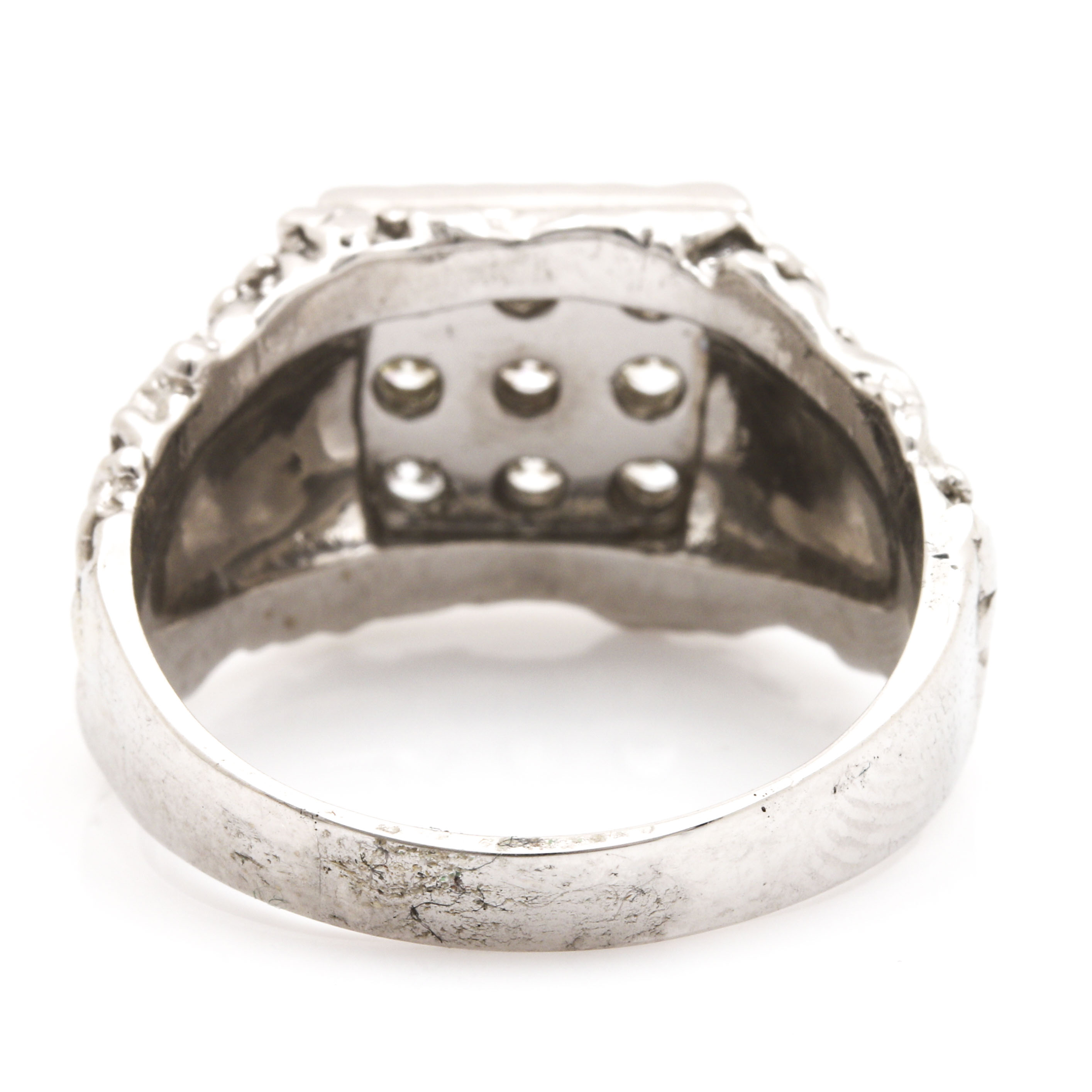 14K White Gold Diamond Ring