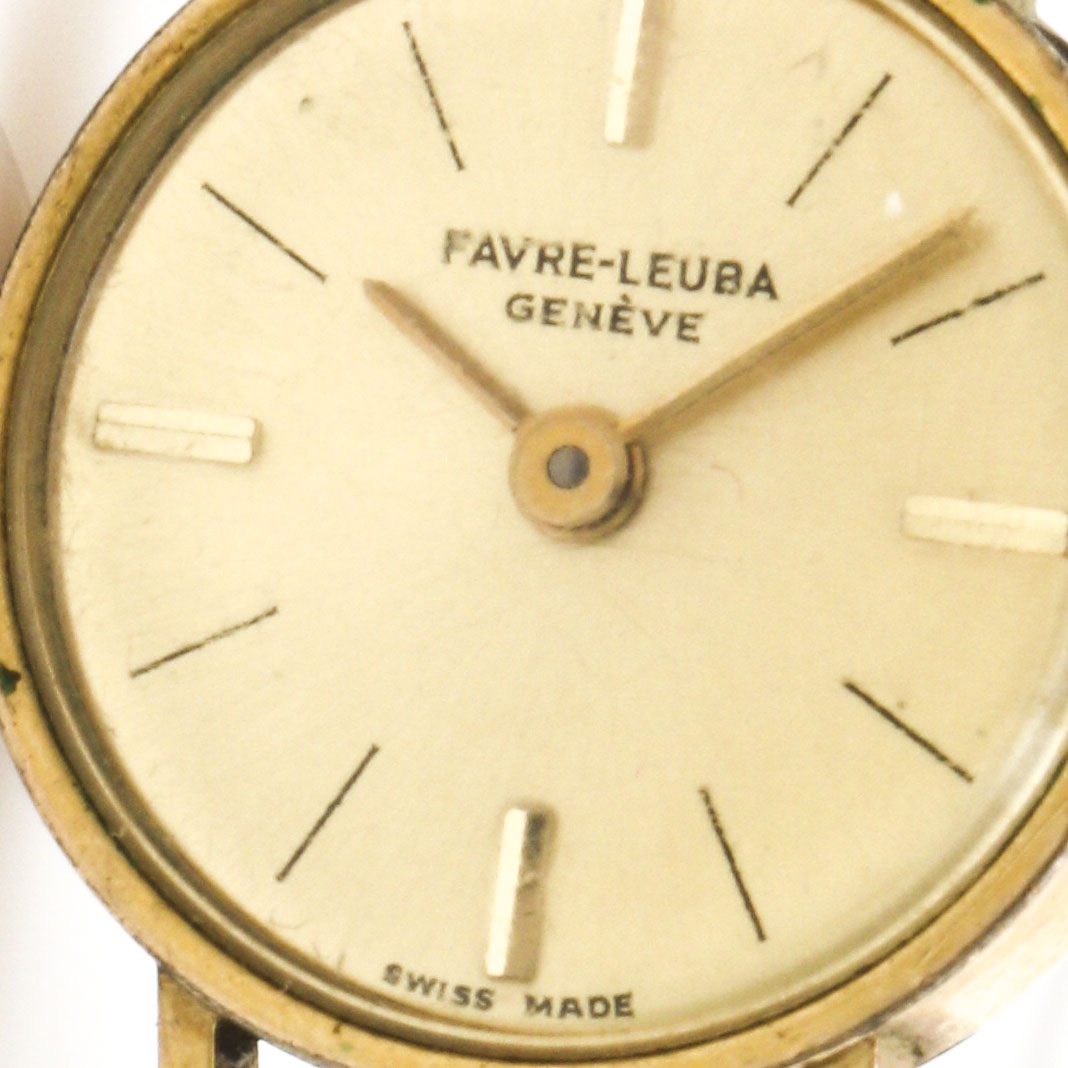 Selection of Favre-Leuba Rolled Gold and Wenger Silver Tone Watches