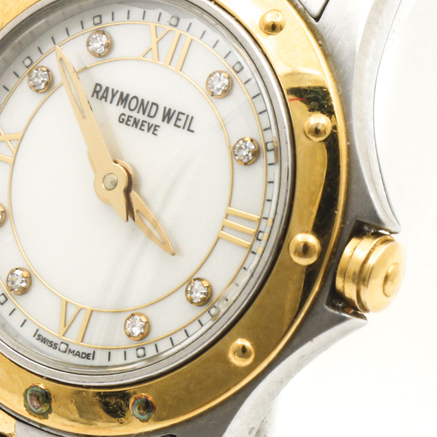 PRIORITY-Raymond Weil Diamond Stainless Steel Watch