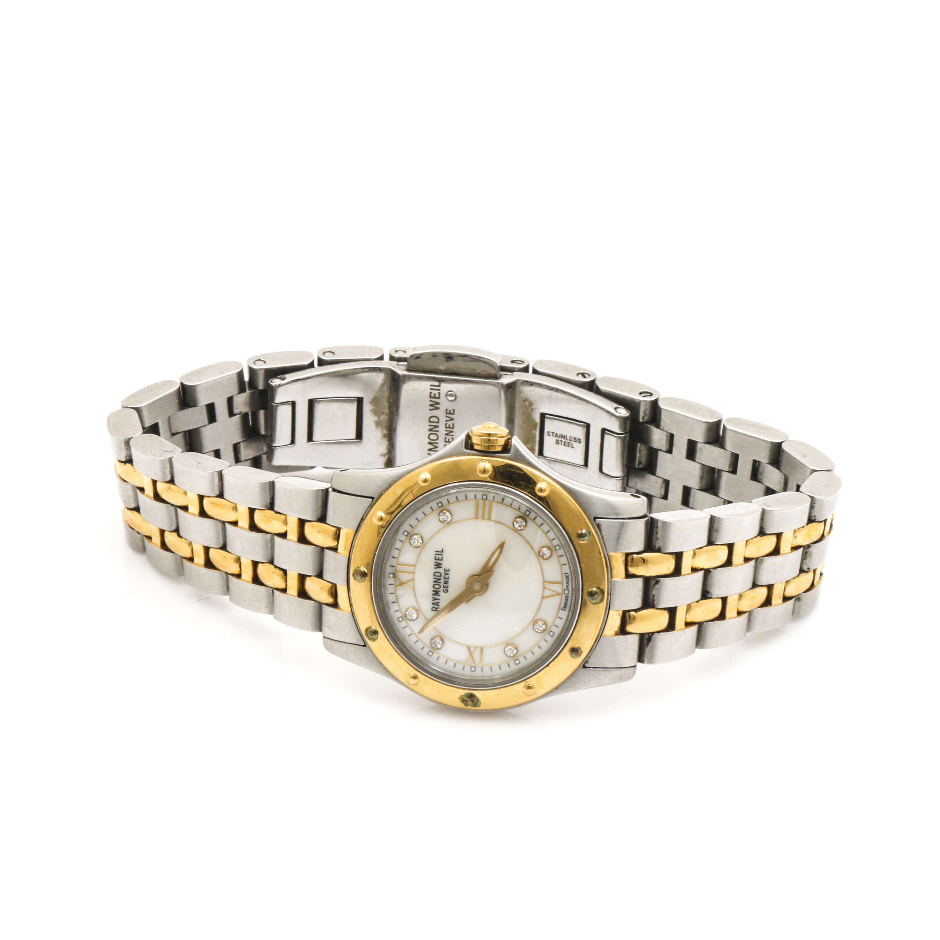 PRIORITY-Raymond Weil Diamond Stainless Steel Watch