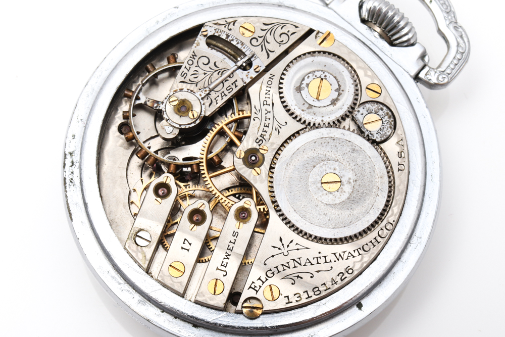 1908 Elgin Seventeen Jewel Pocket Watch