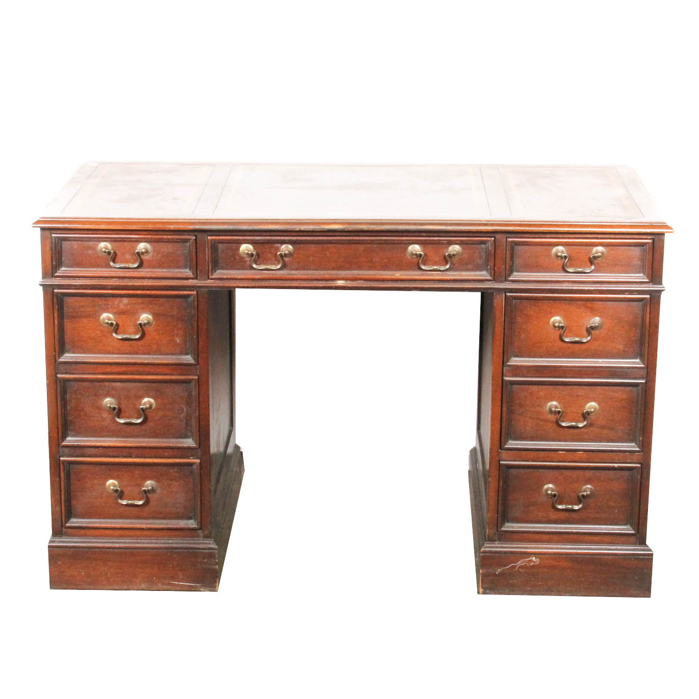 Sligh Furniture Vintage Mahogany Kneehole Desk