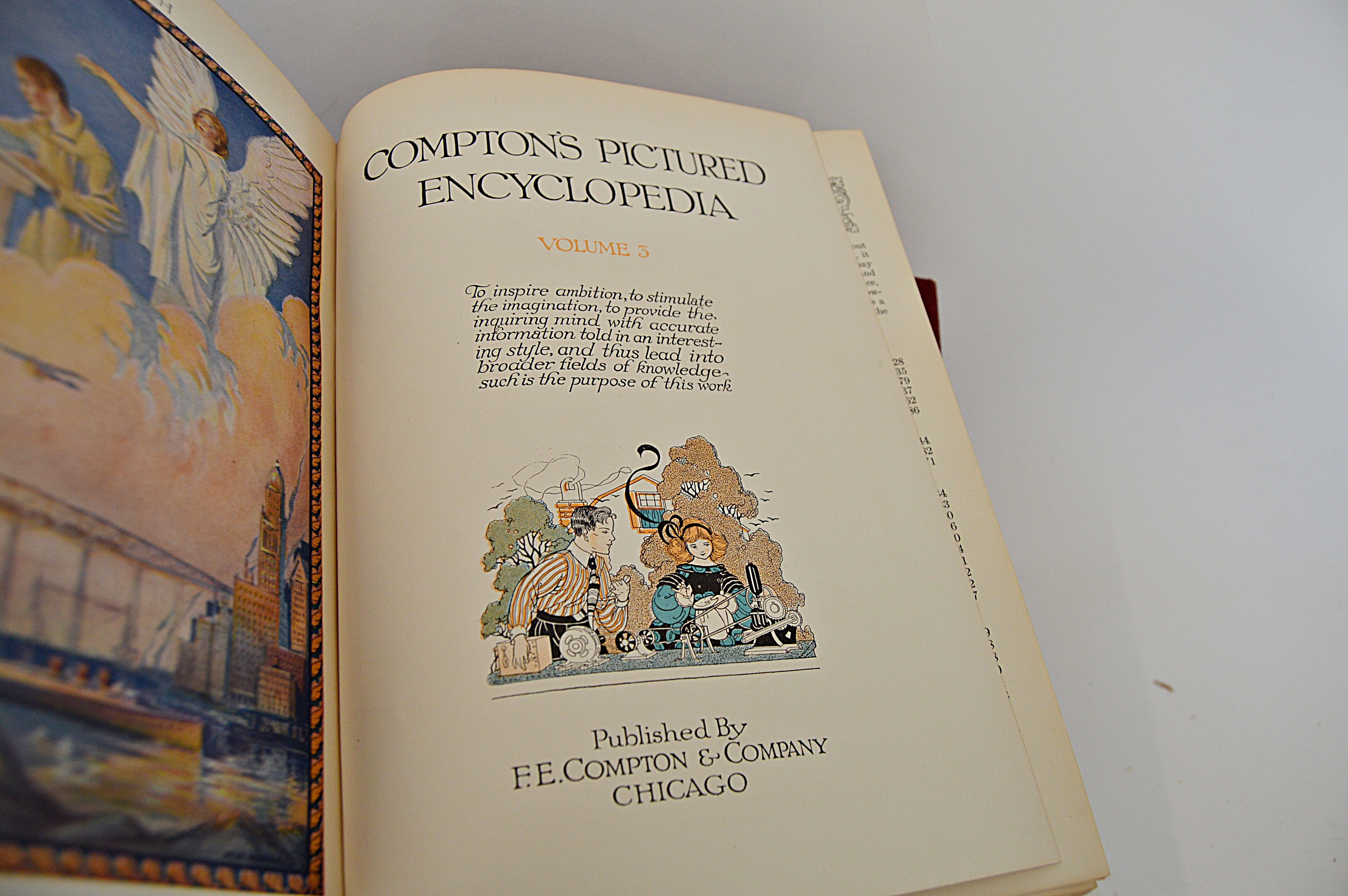 Set of 1922 Compton's Pictured Encyclopedias