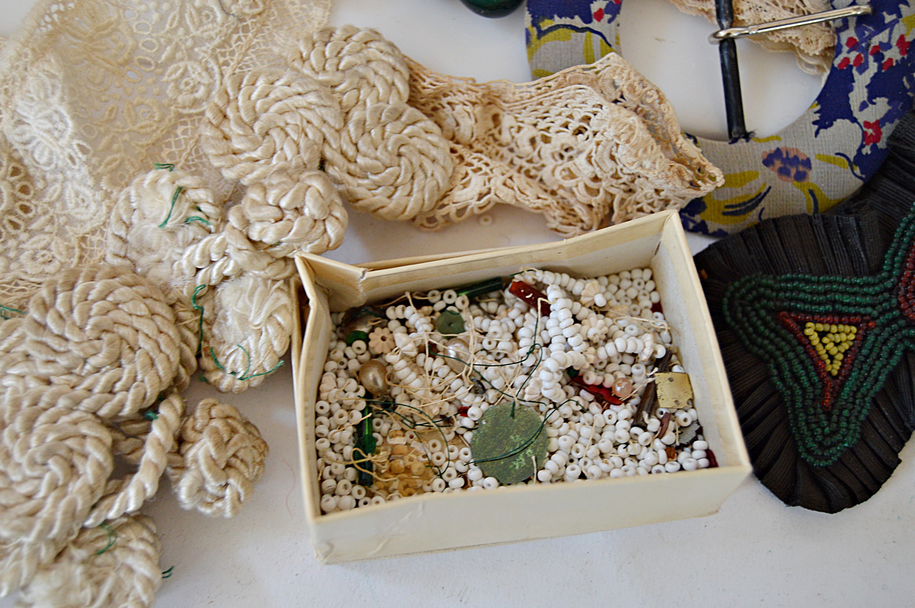 Antique Lace Collars and Trims, "The Christy Girl", Beaded Jewelry