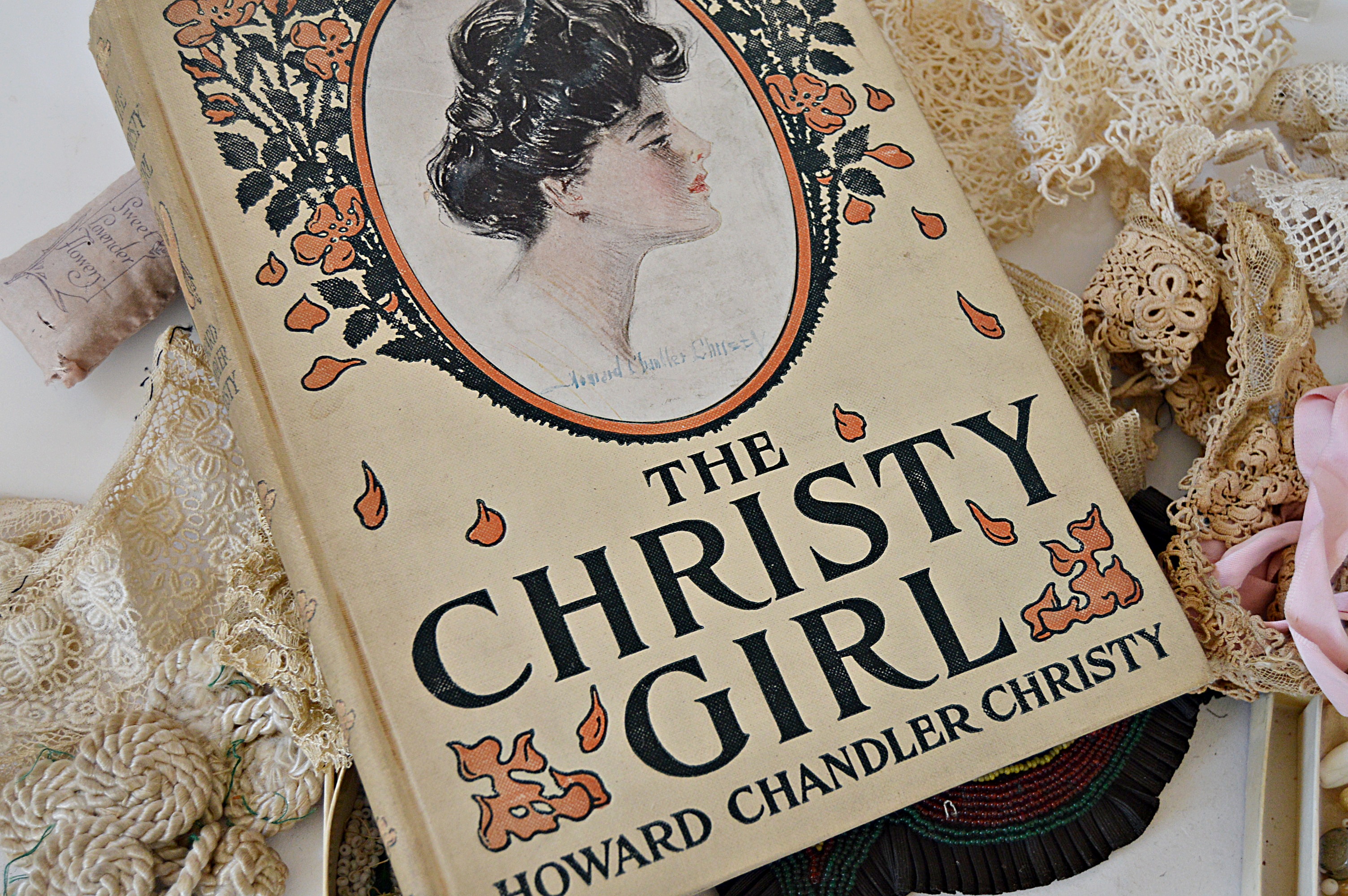 Antique Lace Collars and Trims, "The Christy Girl", Beaded Jewelry