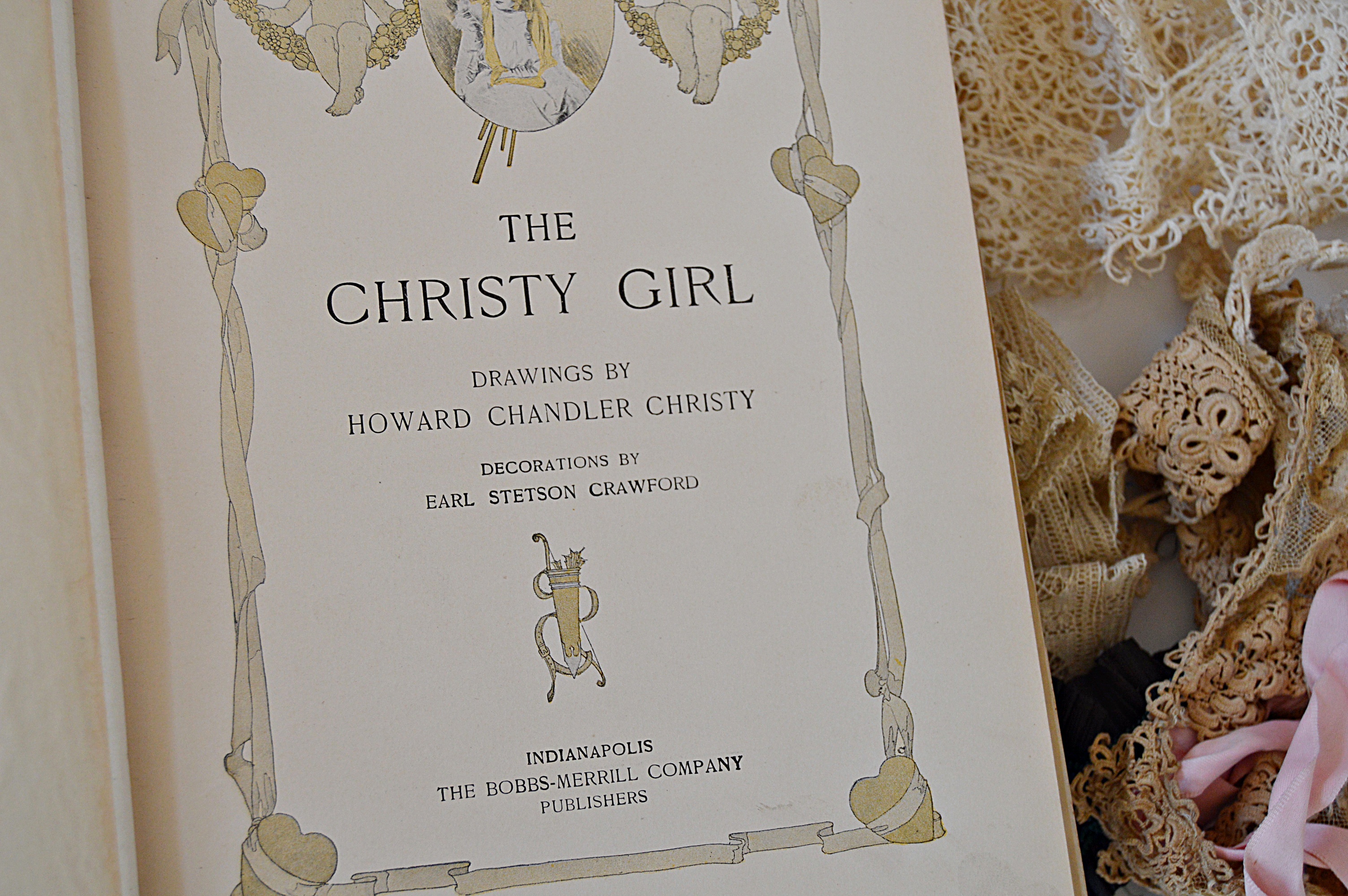 Antique Lace Collars and Trims, "The Christy Girl", Beaded Jewelry