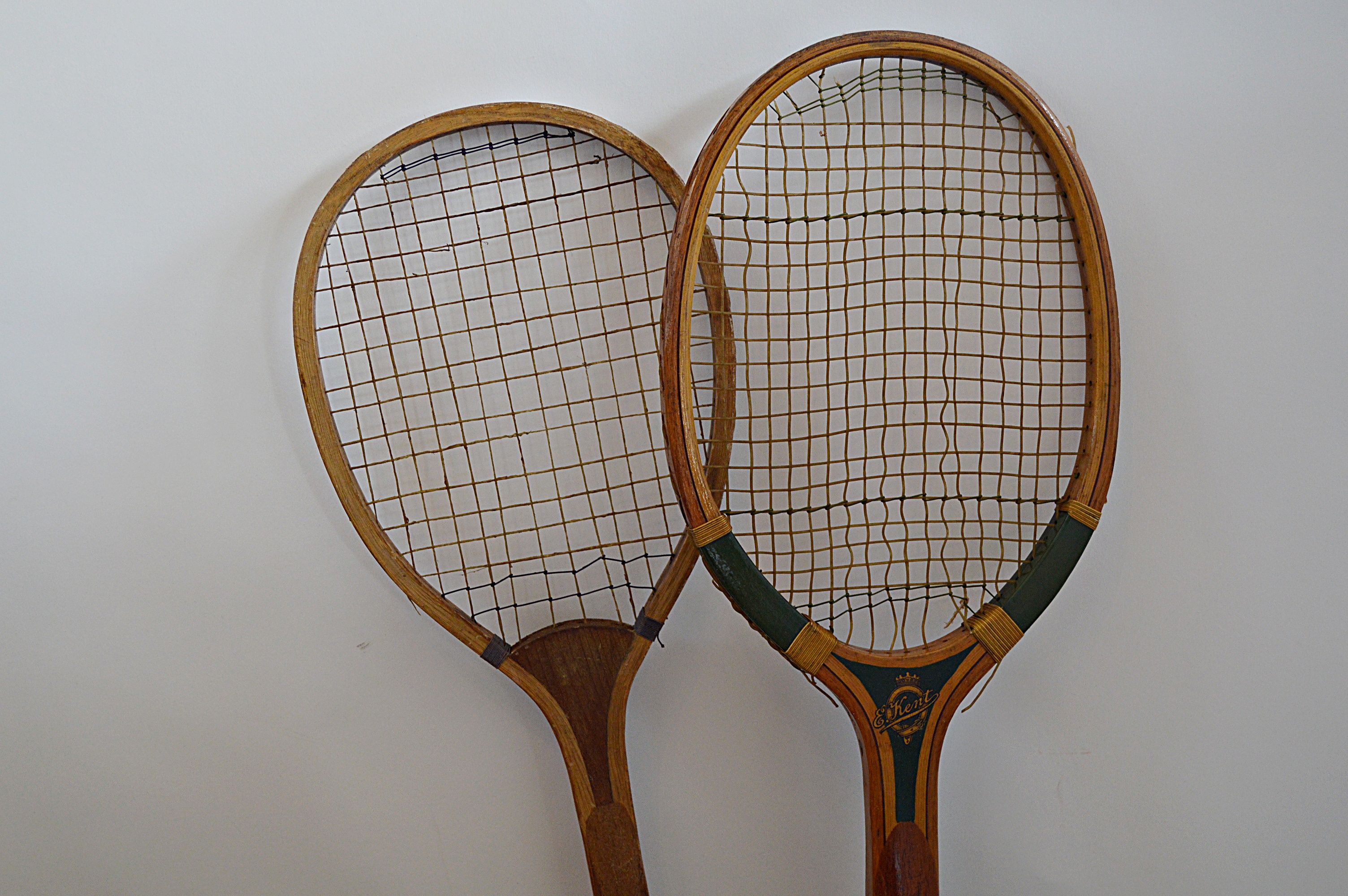 Vintage Tennis Racquets and Ice Skates