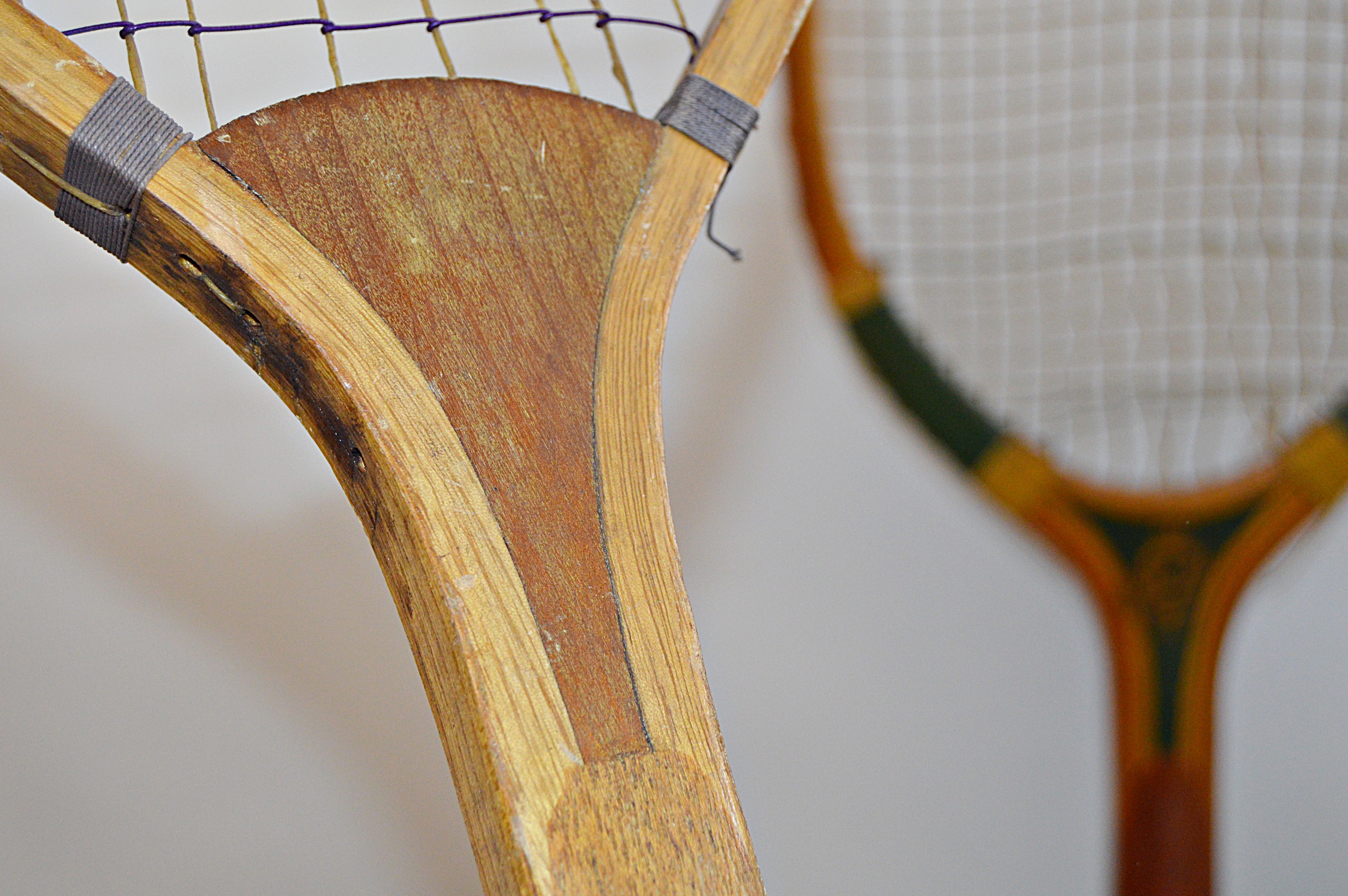 Vintage Tennis Racquets and Ice Skates