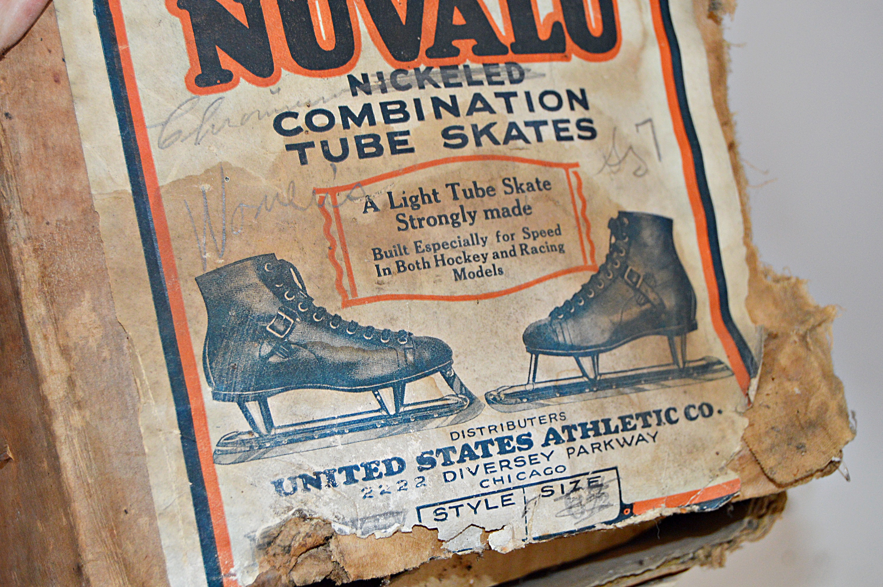 Vintage Tennis Racquets and Ice Skates