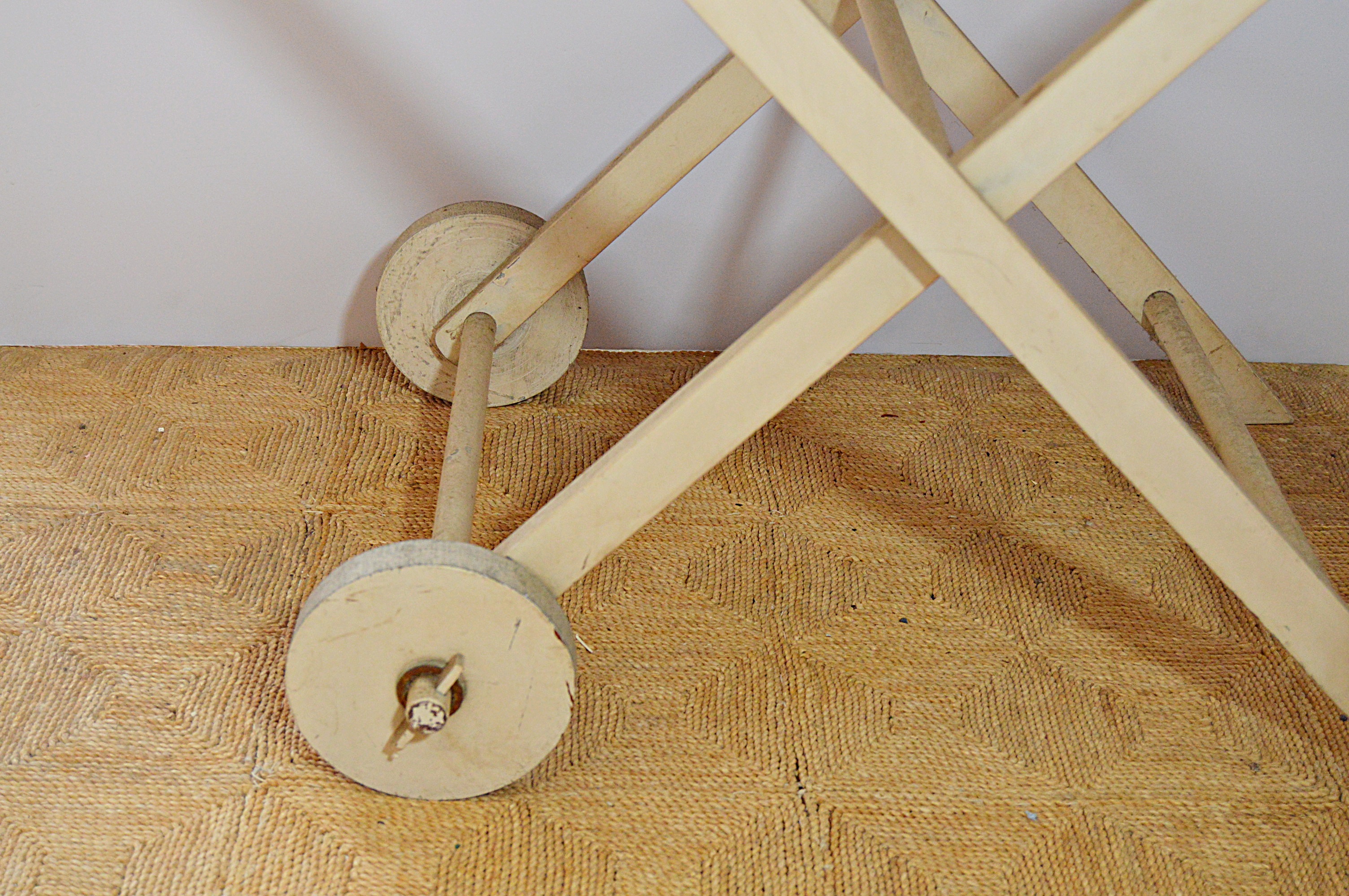 Vintage Painted Serving Cart