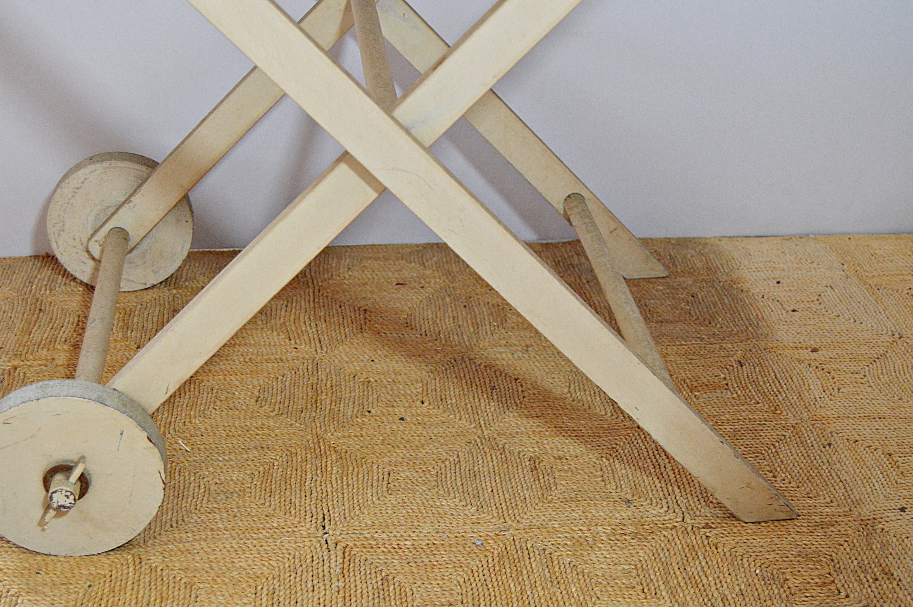 Vintage Painted Serving Cart