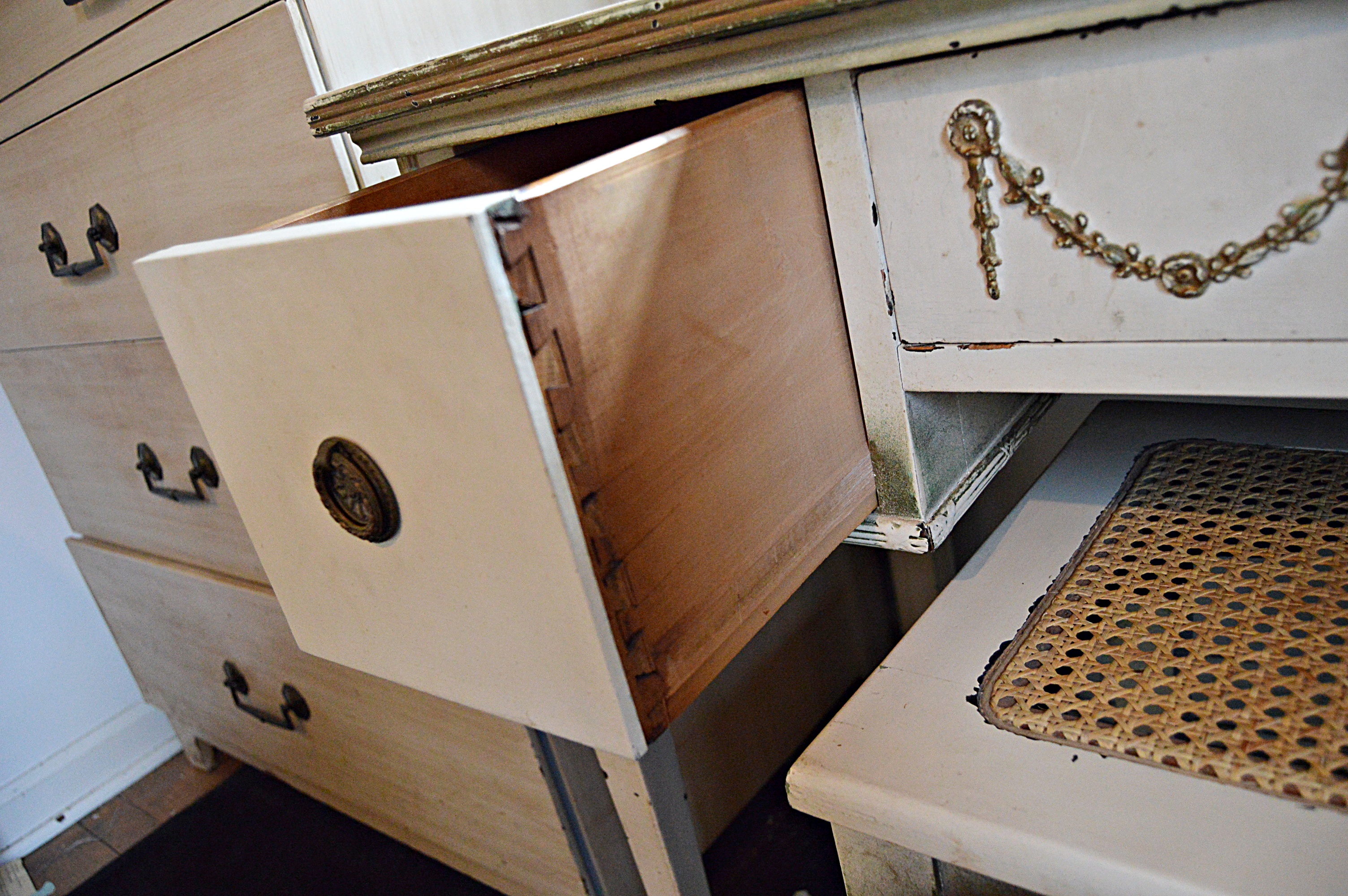 Vintage Painted French Provincial Furniture Group