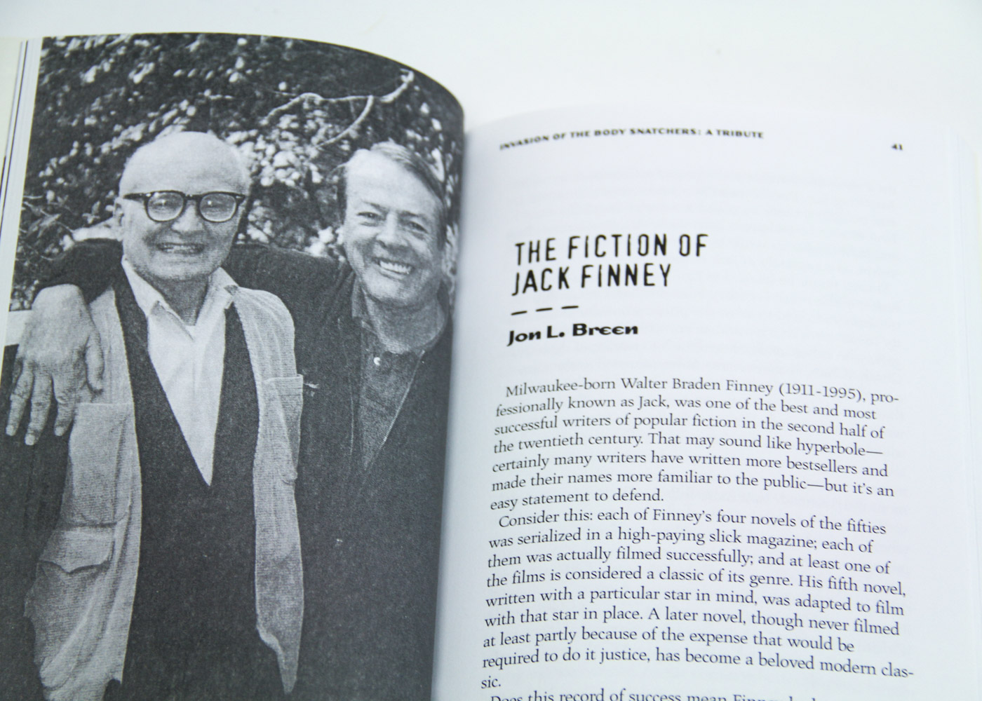 Kevin McCarthy Autograph with Book "Invasion of the Body Snatchers: A Tribute"