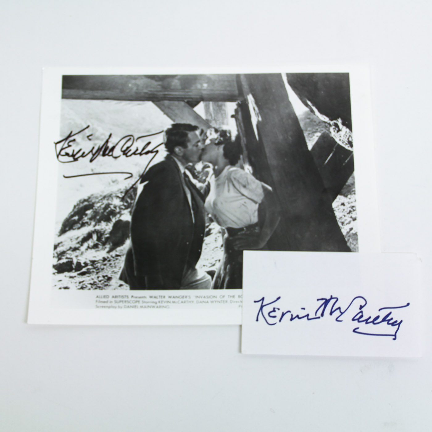 Kevin McCarthy Signed "Invasion of the Body Snatchers" Lobby Card