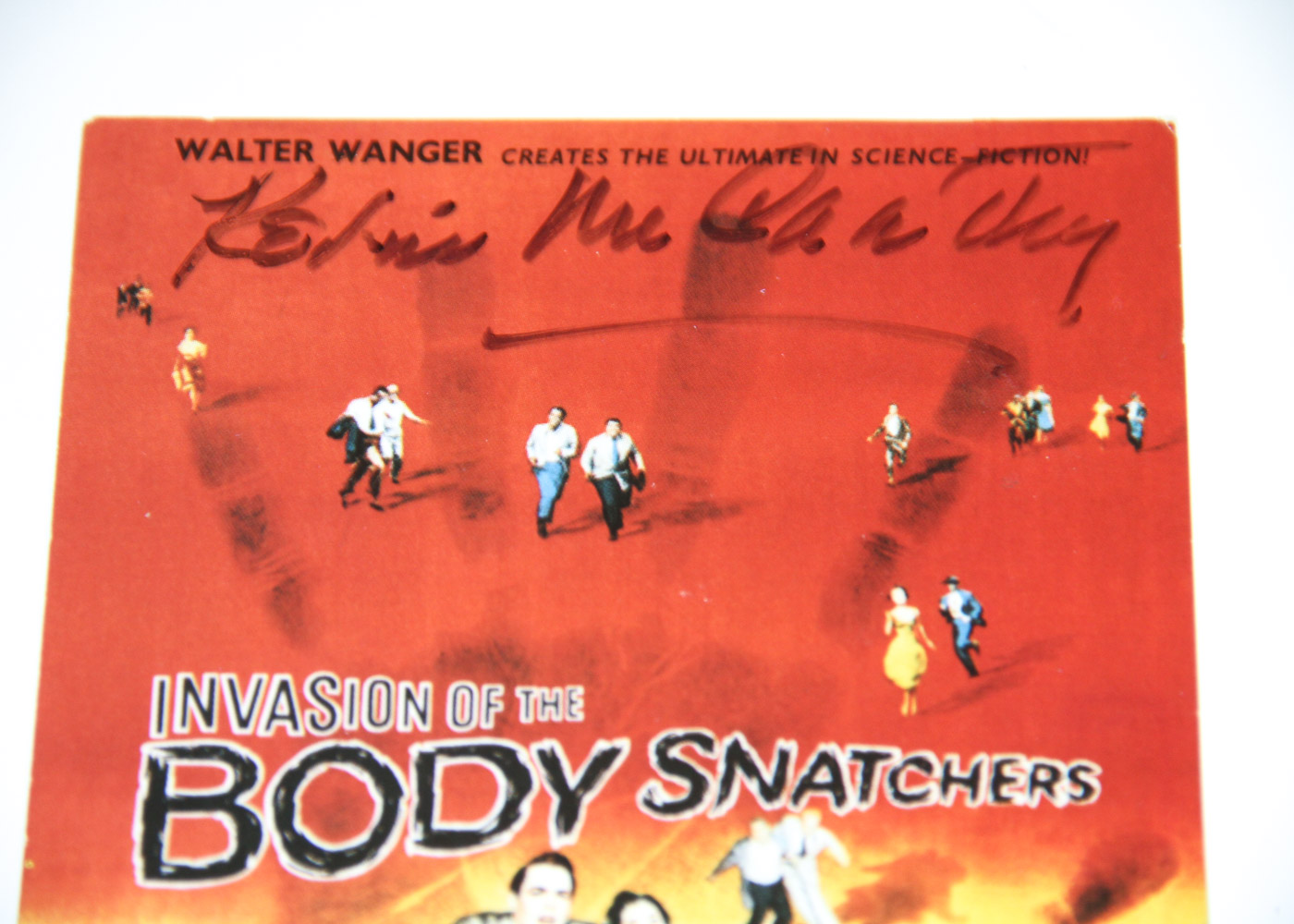 "Invasion of the Body Snatchers" Movie Poster with Autographed Card