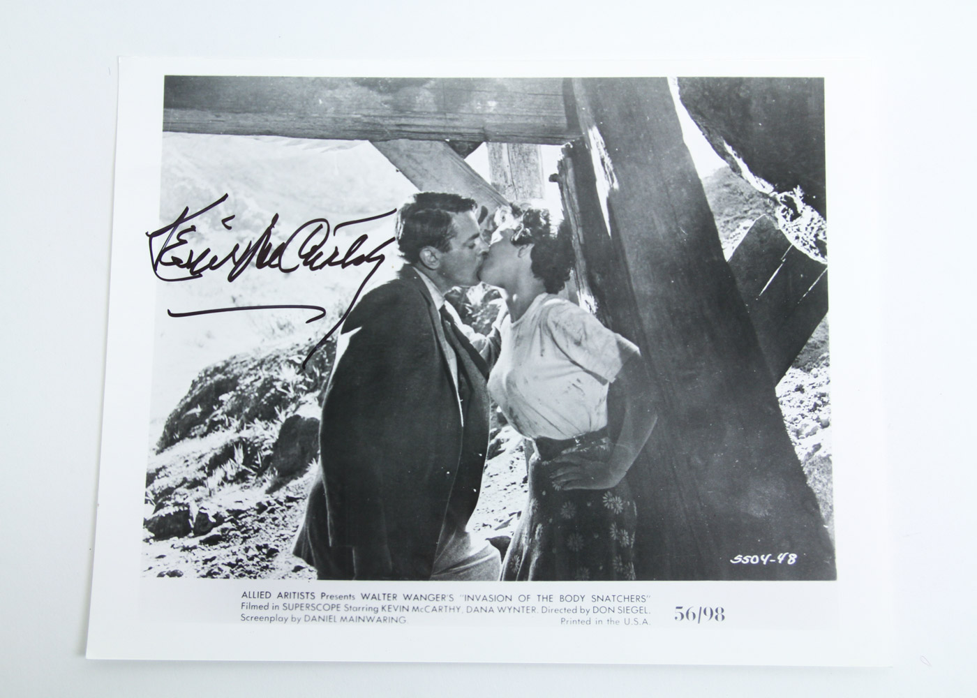 Kevin McCarthy Signed "Invasion of the Body Snatchers" Lobby Card