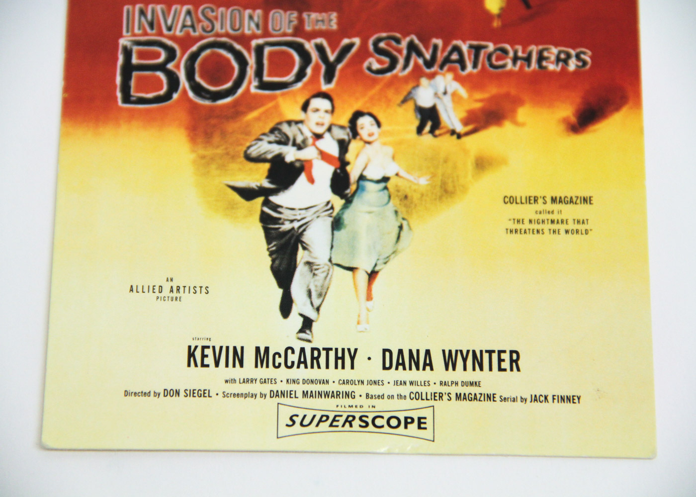 "Invasion of the Body Snatchers" Movie Poster with Autographed Card