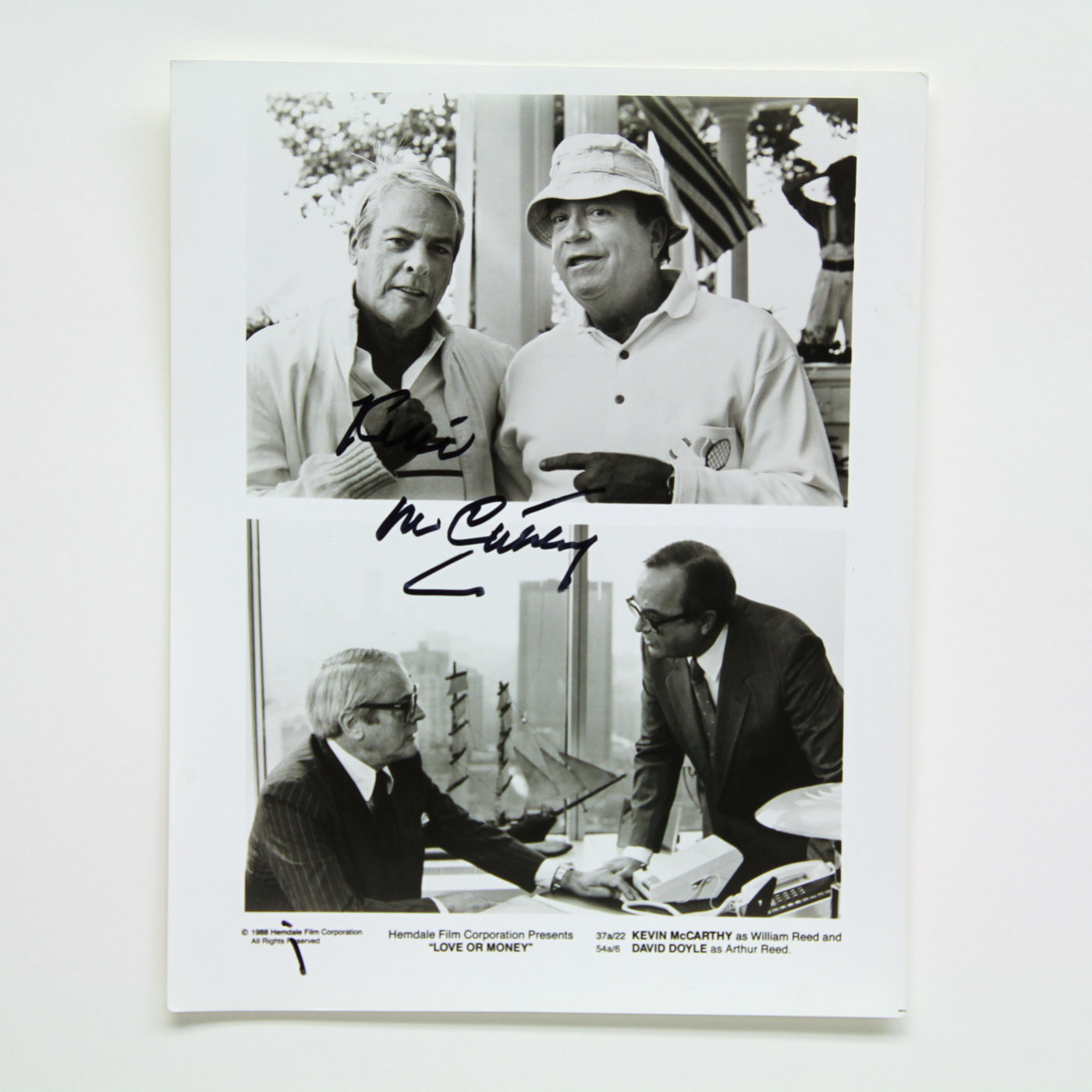 Autographed Movie Still and Photograph of Kevin McCarthy
