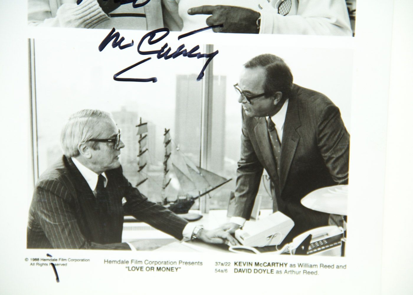 Autographed Movie Still and Photograph of Kevin McCarthy