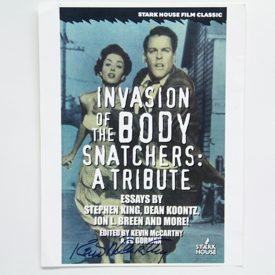 Kevin McCarthy Signed Book Poster "Invasion of the Body Snatchers: A Tribute"