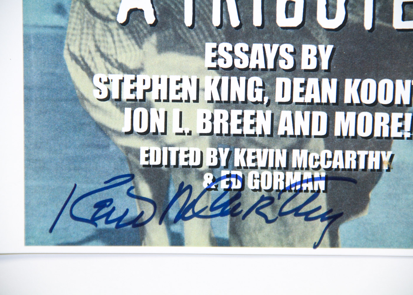 Kevin McCarthy Signed Book Poster "Invasion of the Body Snatchers: A Tribute"