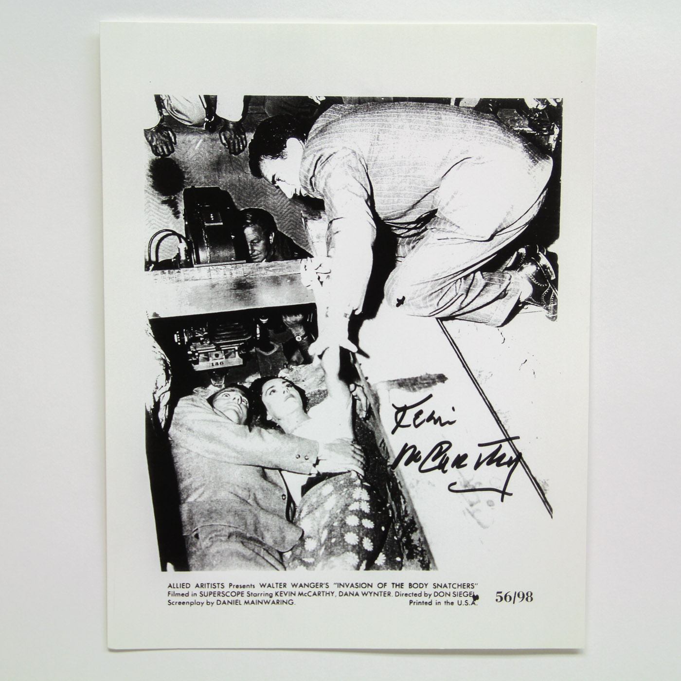 Kevin McCarthy Signed "Invasion of the Body Snatchers" Lobby Card