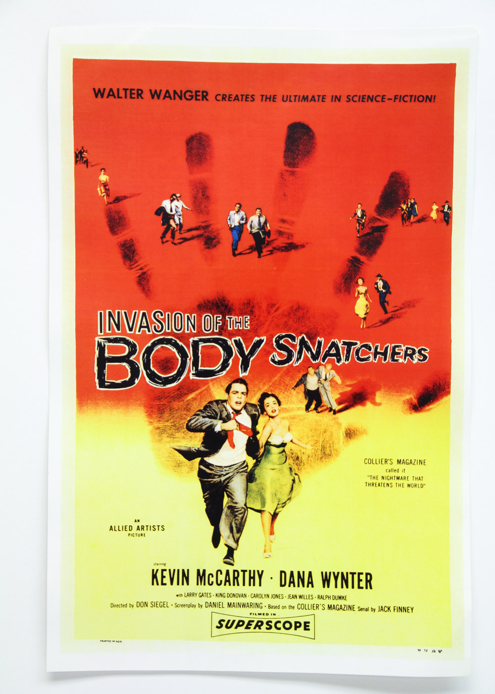 "Invasion of the Body Snatchers" Movie Poster with Autographed Card