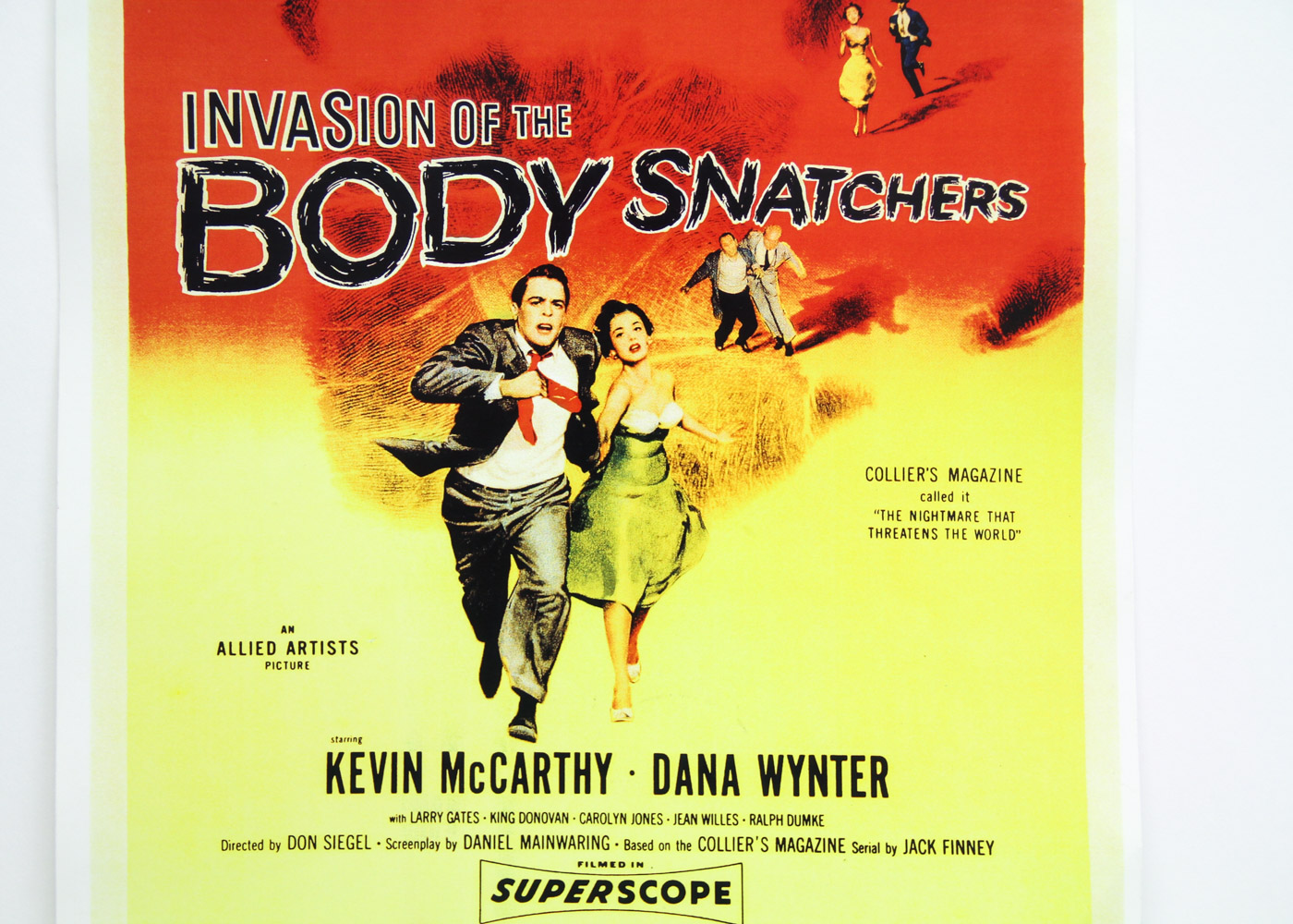 "Invasion of the Body Snatchers" Movie Poster with Autographed Card
