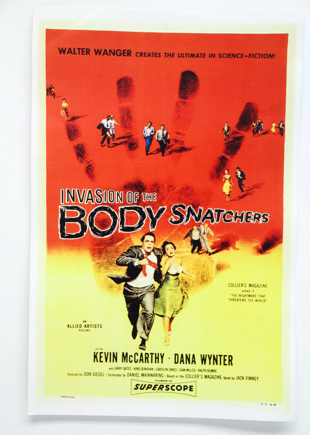 "Invasion of the Body Snatchers" Lobby Card and Kevin McCarthy Autograph