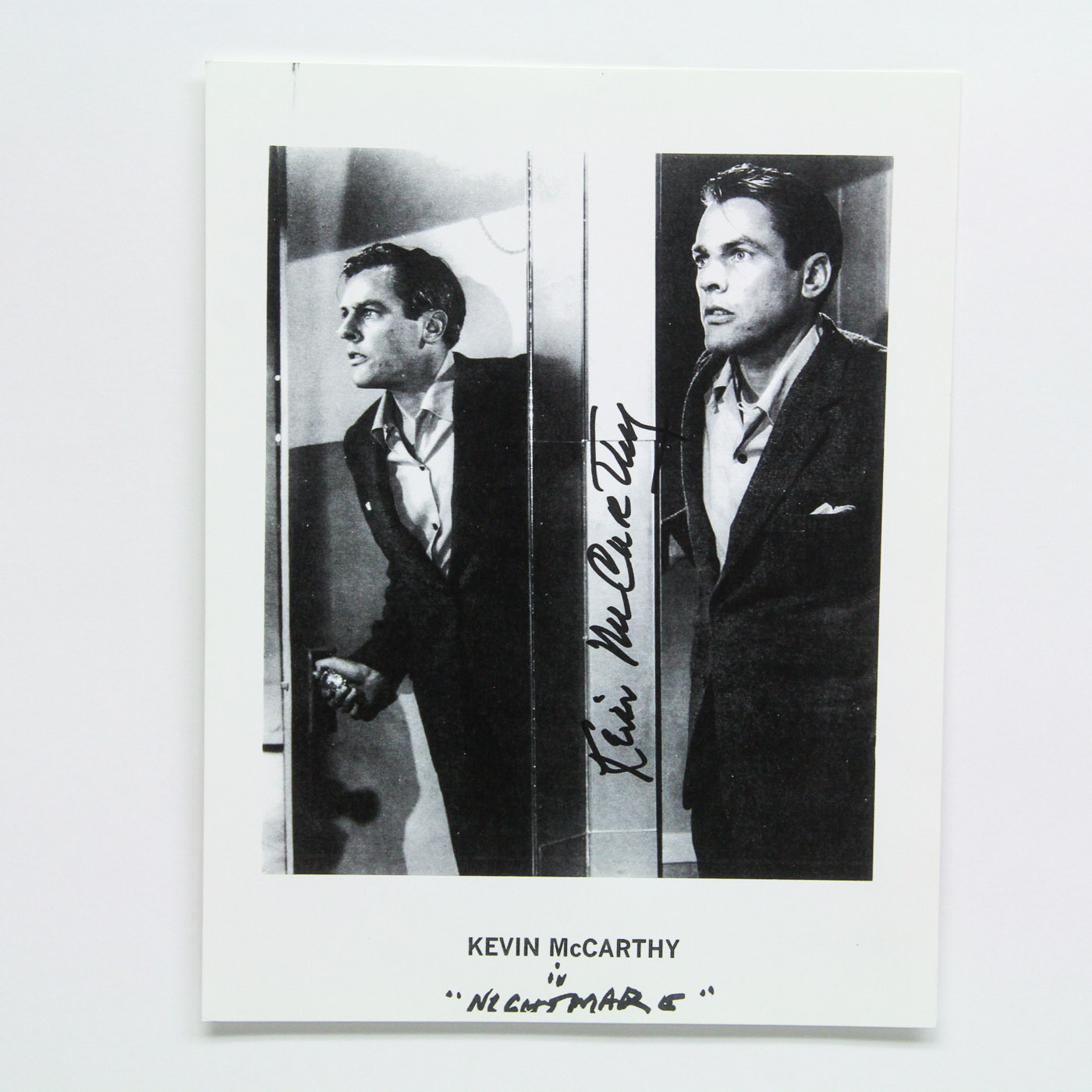 "Nightmare" Production Still with Kevin McCarthy Autograph