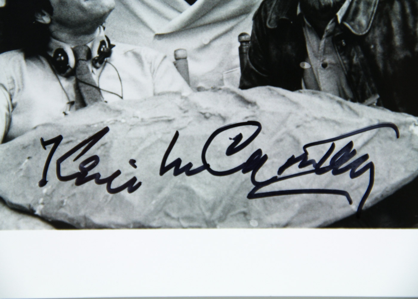 Kevin McCarthy Signed Photo with Steven Spielberg