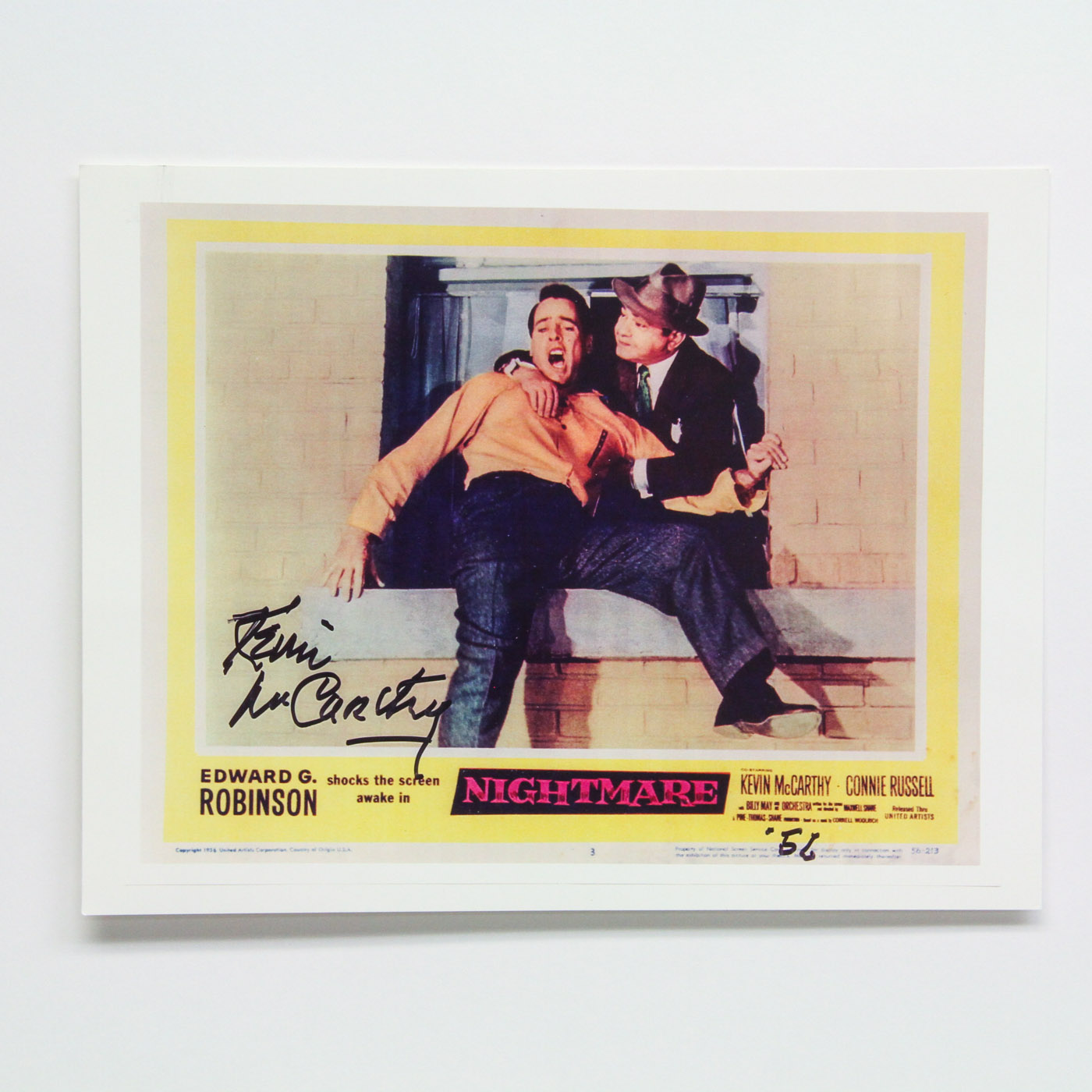 Signed "Nightmare" Movie Poster with Kevin McCarthy Autograph