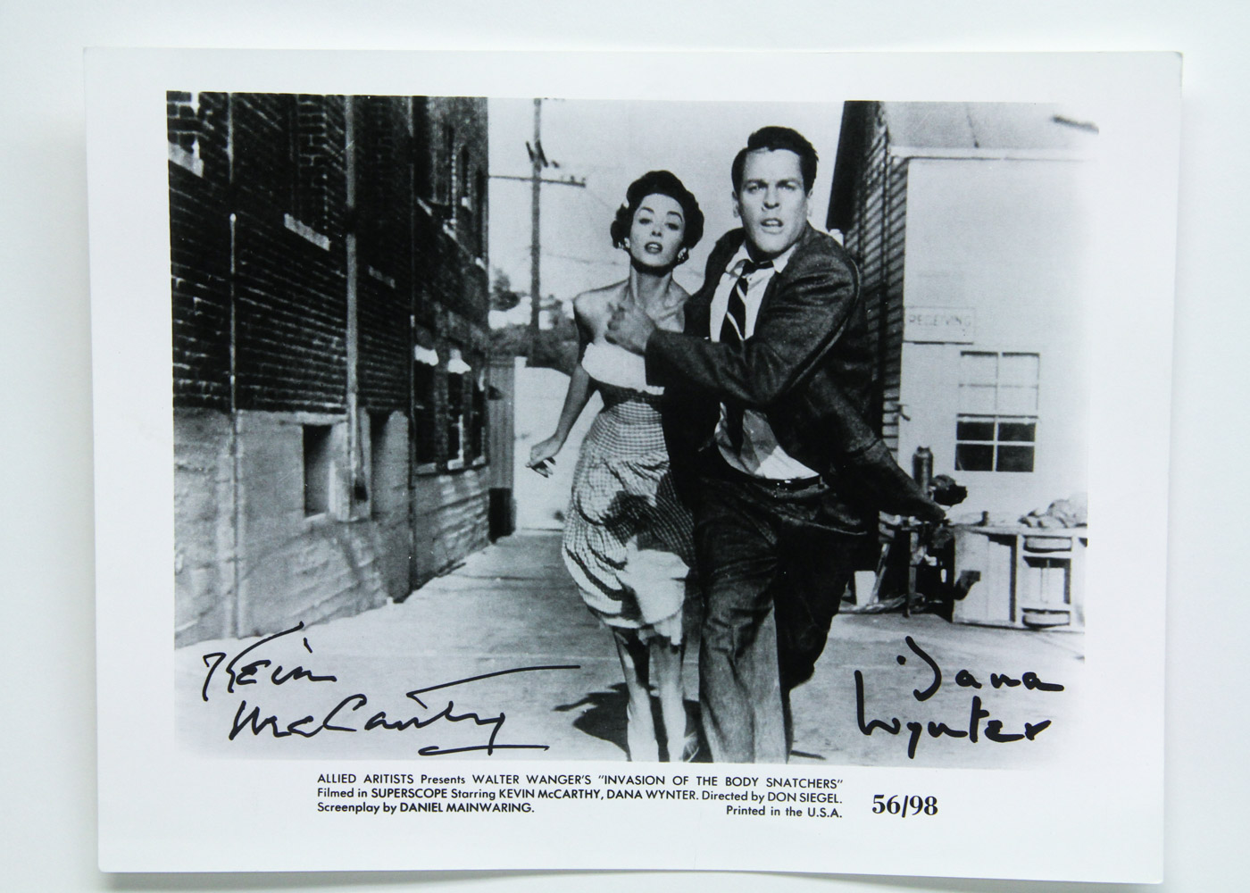 Kevin McCarthy, Dana Wynter Signed "Invasion of the Body Snatchers" Lobby Card
