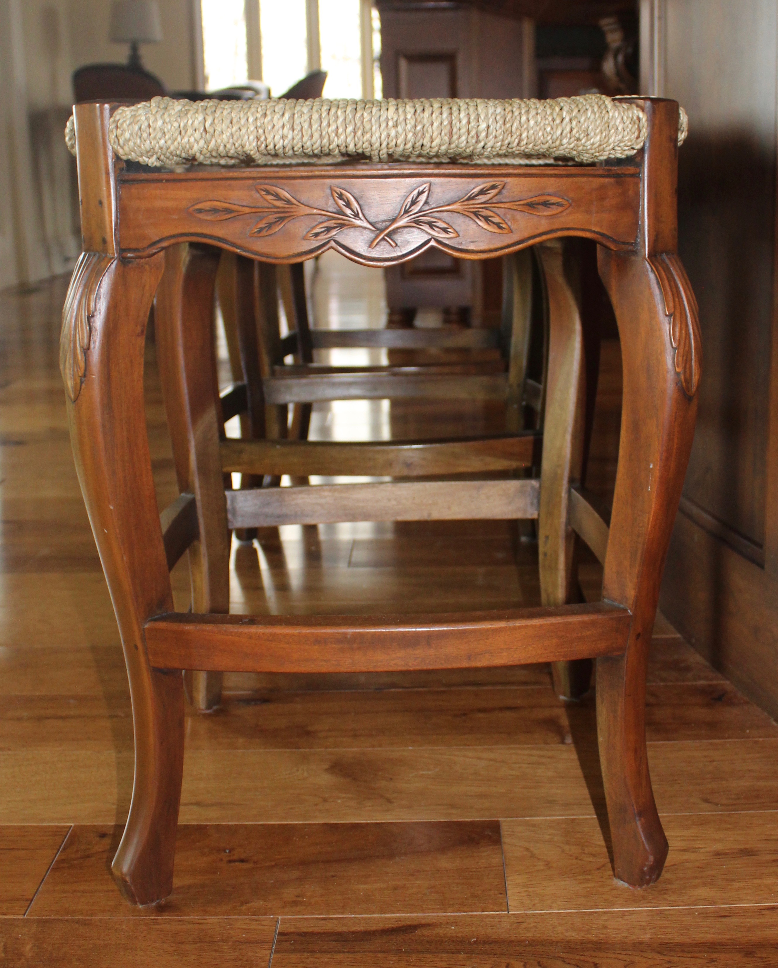 French Provincial-Style Counter-Height Stools by Marie Albert French Country