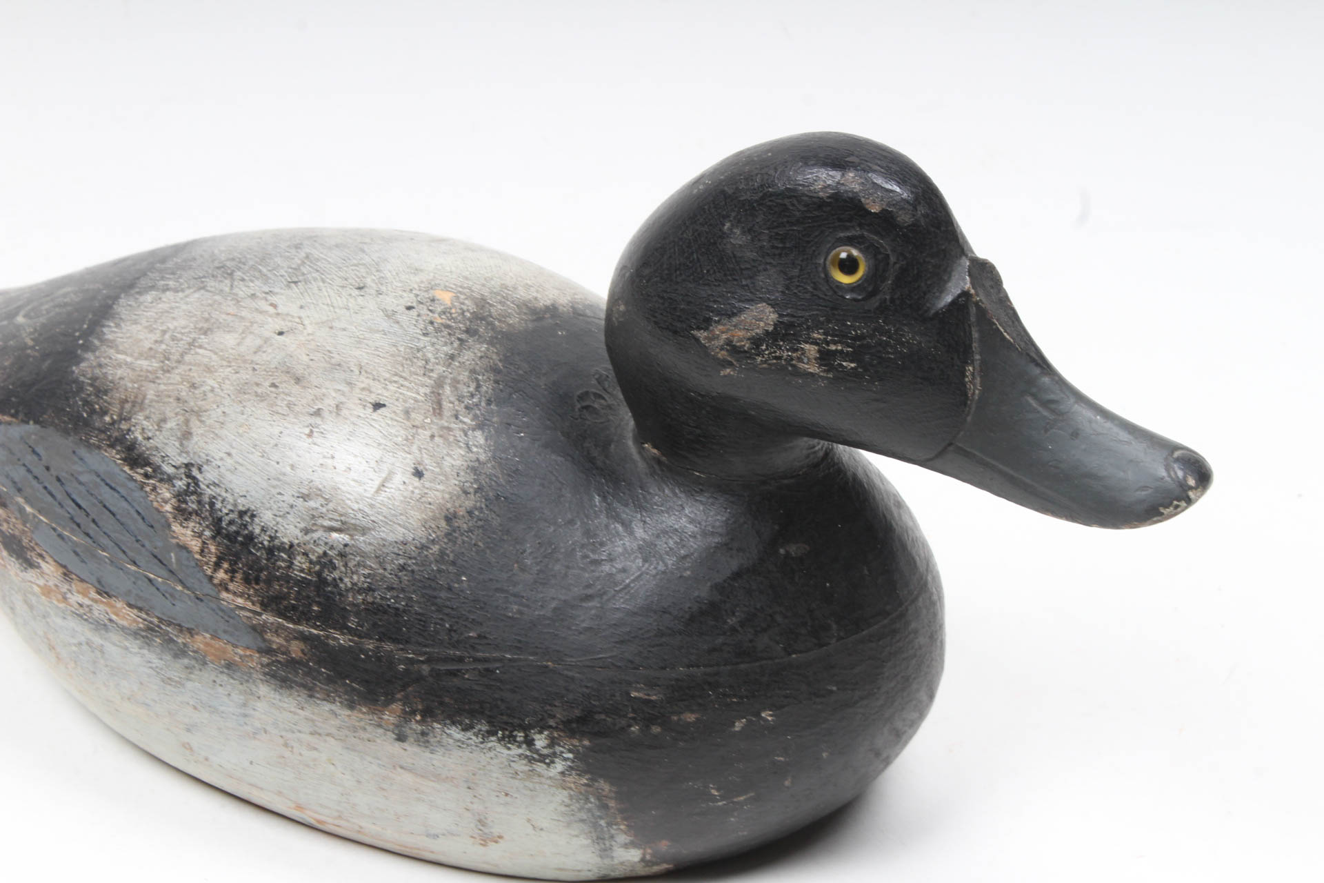 Vintage J.A. Fisher Signed Duck Decoy