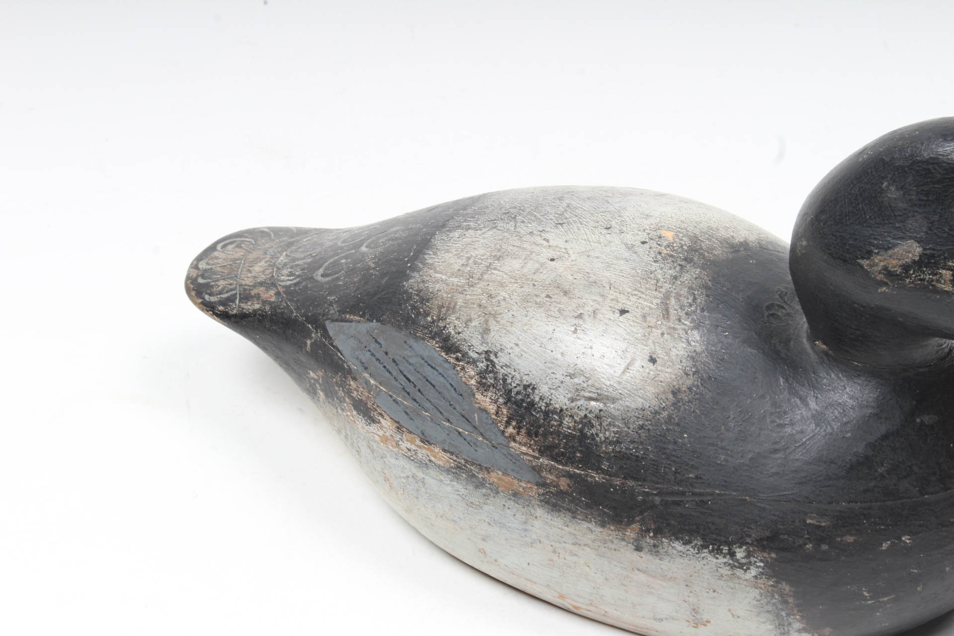 Vintage J.A. Fisher Signed Duck Decoy